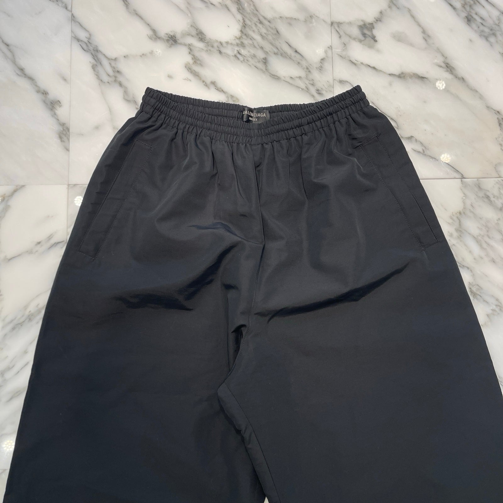 BALENCIAGA 2023SS Technical Faille Minimal Trucker Baggy Pants 746495 TM017 Size XXS バレンシアガ テクニカル ファイユミニマル トラッカー バギーパンツ サイズXXS
