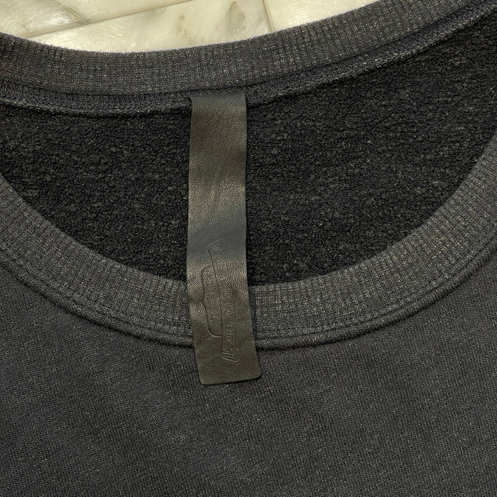 CHROME HEARTS Y NOT Leather Cross Patch Oversized Sweat Shirt Size XL クロムハーツ ワイノット レザークロスパッチ オーバーサイズスウェットシャツ サイズXL