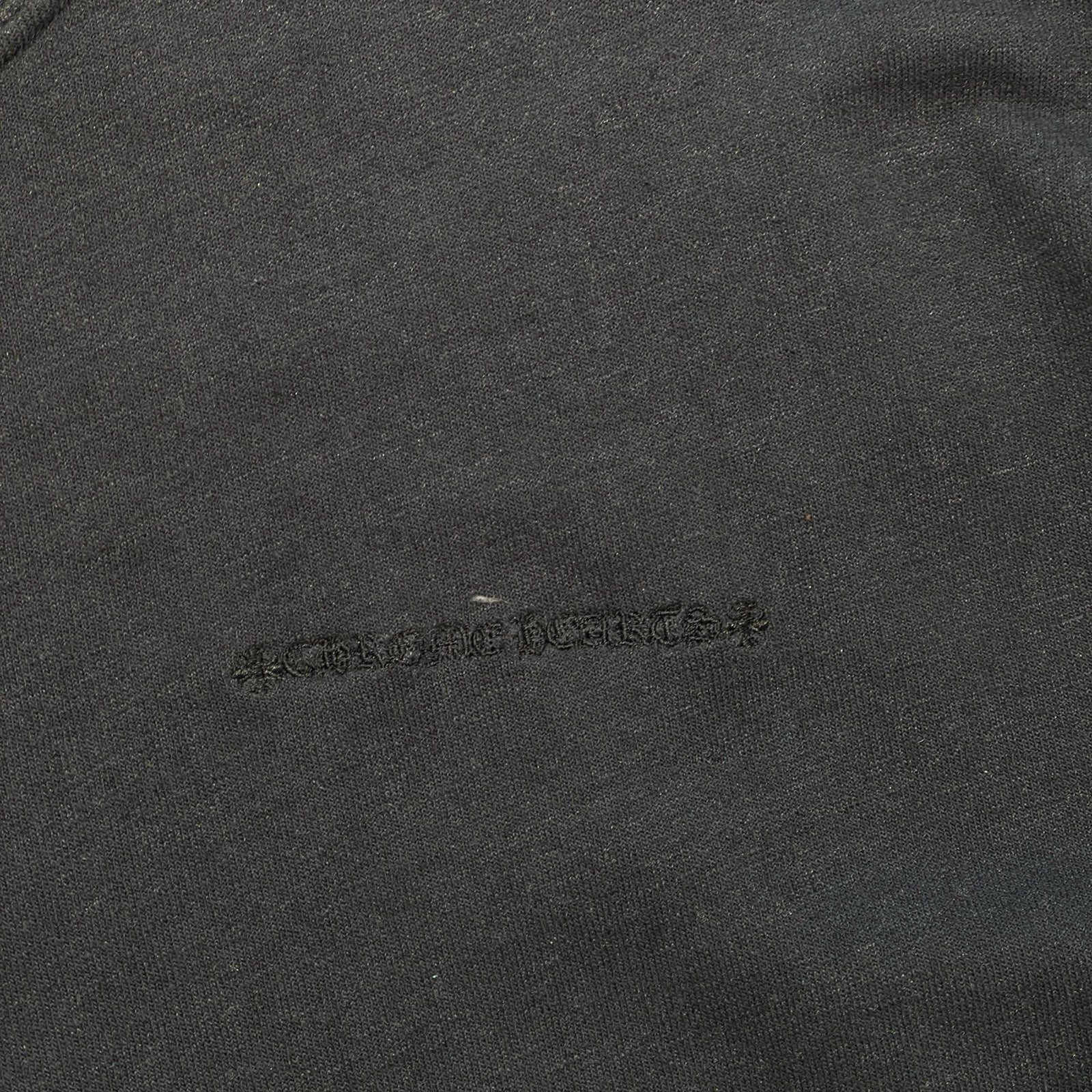 CHROME HEARTS Y NOT Leather Cross Patch Oversized Sweat Shirt Size XL クロムハーツ ワイノット レザークロスパッチ オーバーサイズスウェットシャツ サイズXL