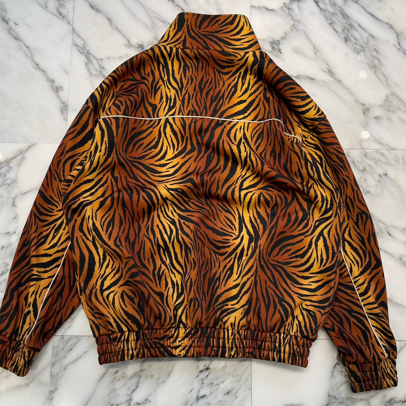 CELINE 2022SS Tiger Zip Up Track Jacket 2Y654382Q Size M セリーヌ タイガージップアップトラックジャケット サイズM