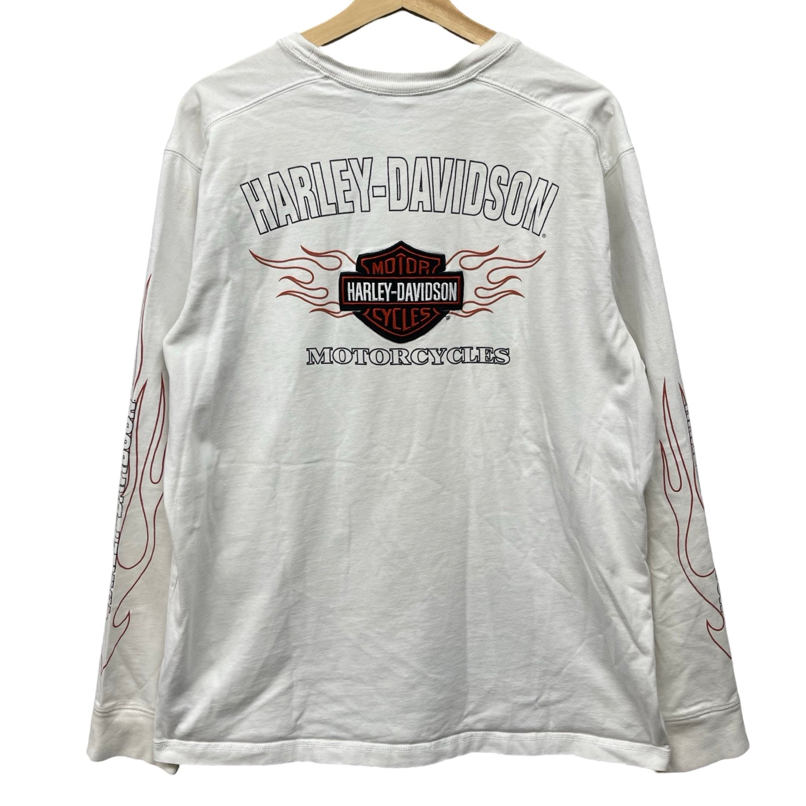 Vintage 00's Harley-Davidson Logo Patch L/S Tee Size XL