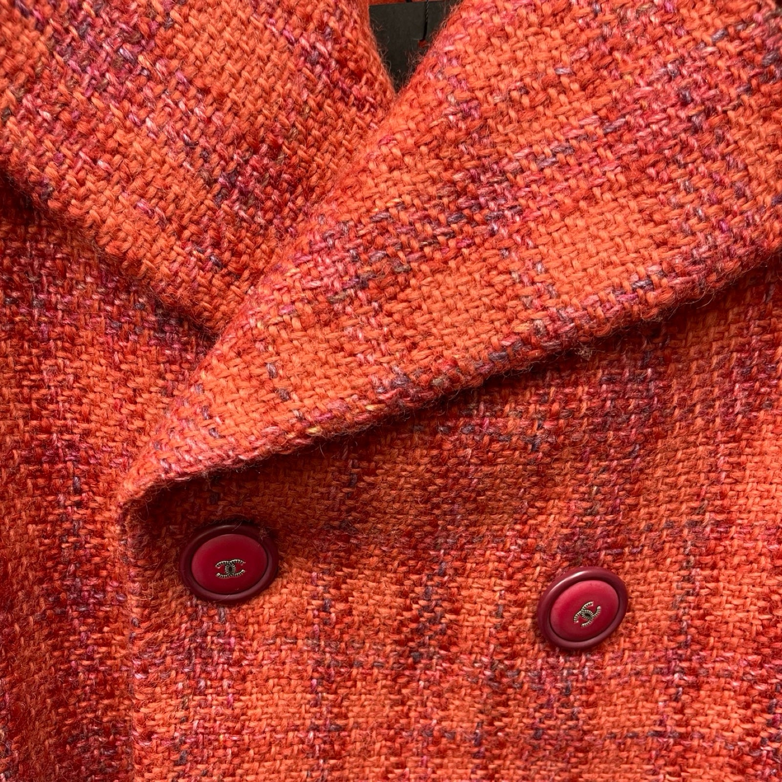CHANEL Vintage Wool Tweed Jacket P57155V43227 Size 42