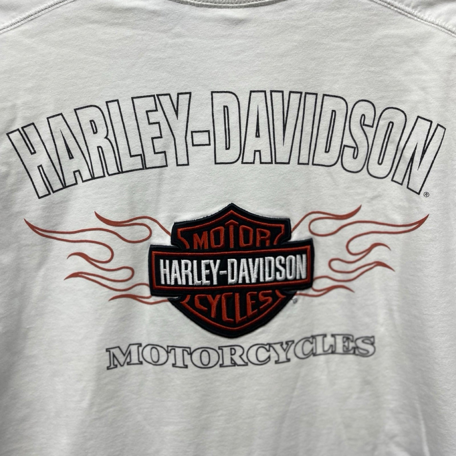 Vintage 00's Harley-Davidson Logo Patch L/S Tee Size XL