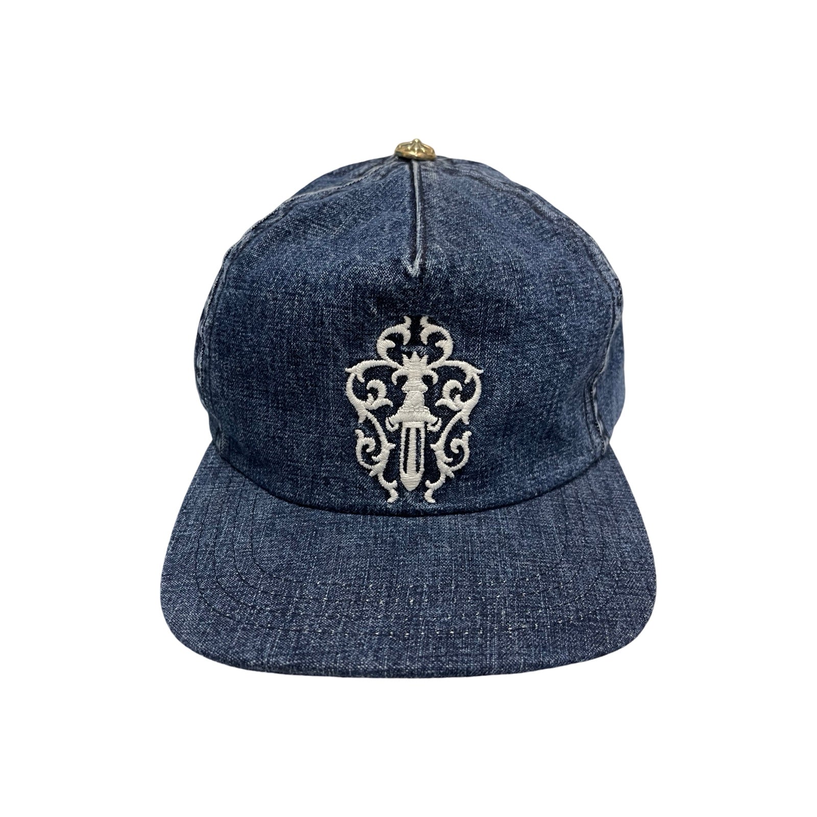 CHROME HEARTS 2024SS Vine Dagger Embroidery Denim Trucker Cap Size ONE SIZE（53-60）