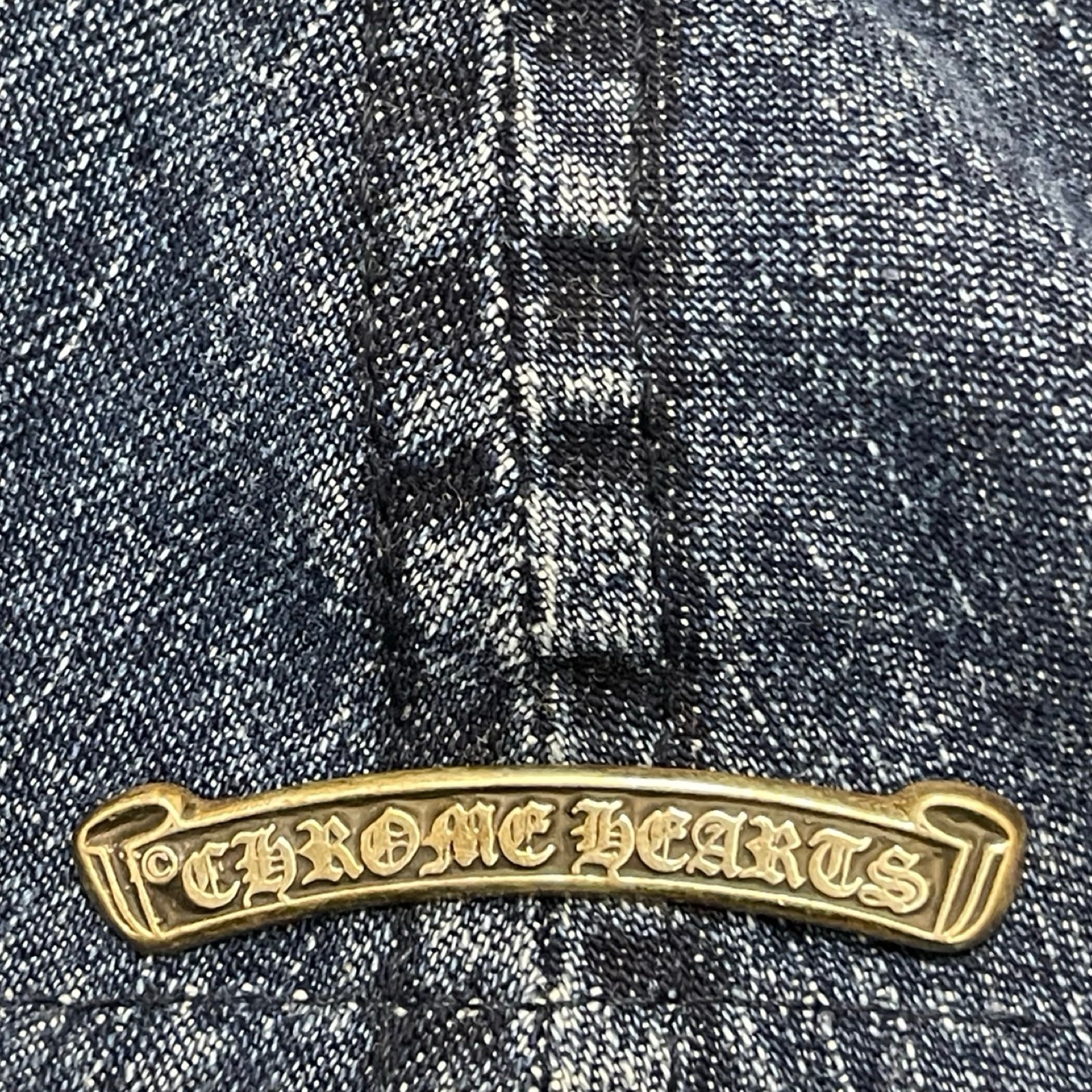 CHROME HEARTS 2024SS Vine Dagger Embroidery Denim Trucker Cap Size ONE SIZE（53-60）