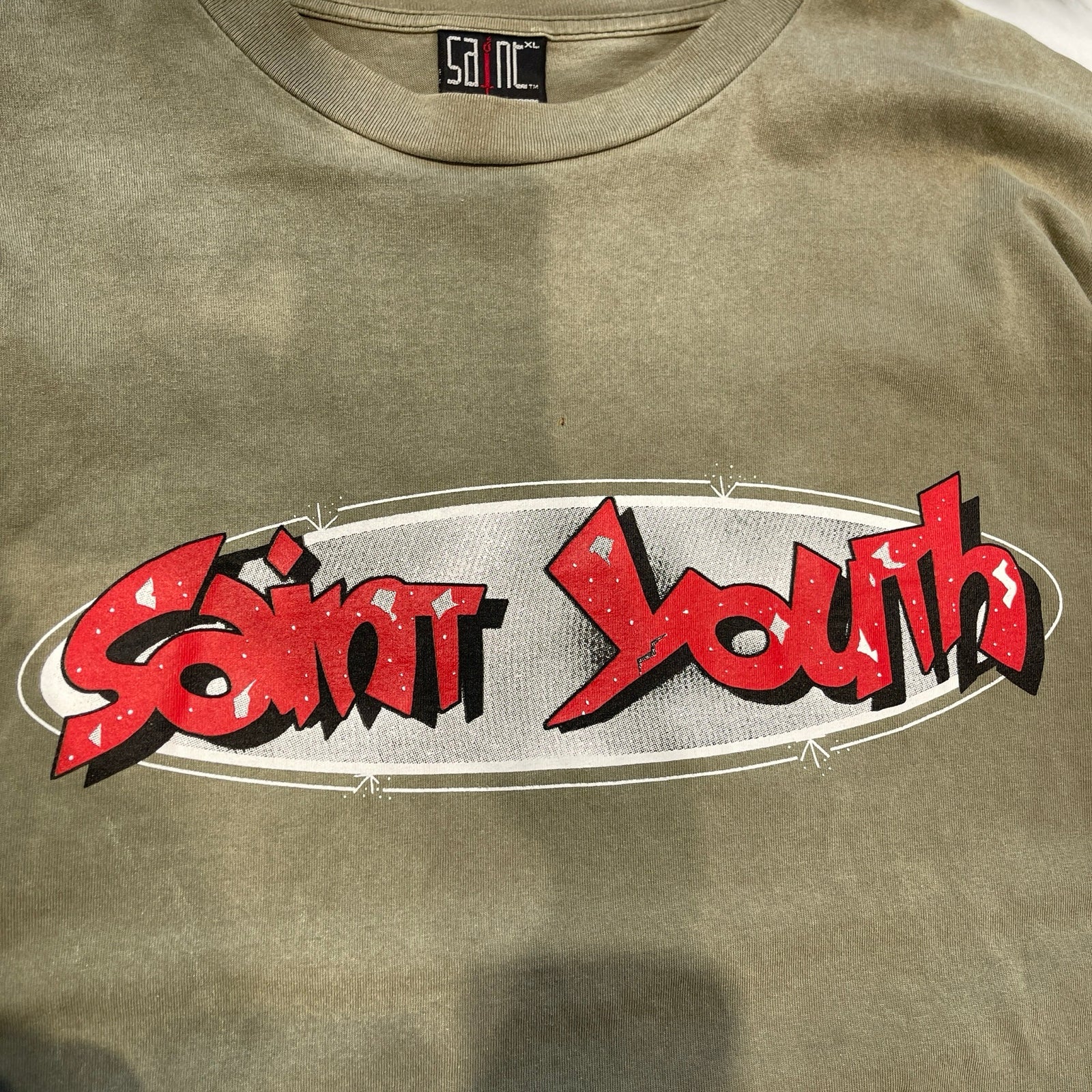 SAINT Mxxxxxx 2022SS SAINT YOUTH print Tee SM-S22-0000-024 Size XL