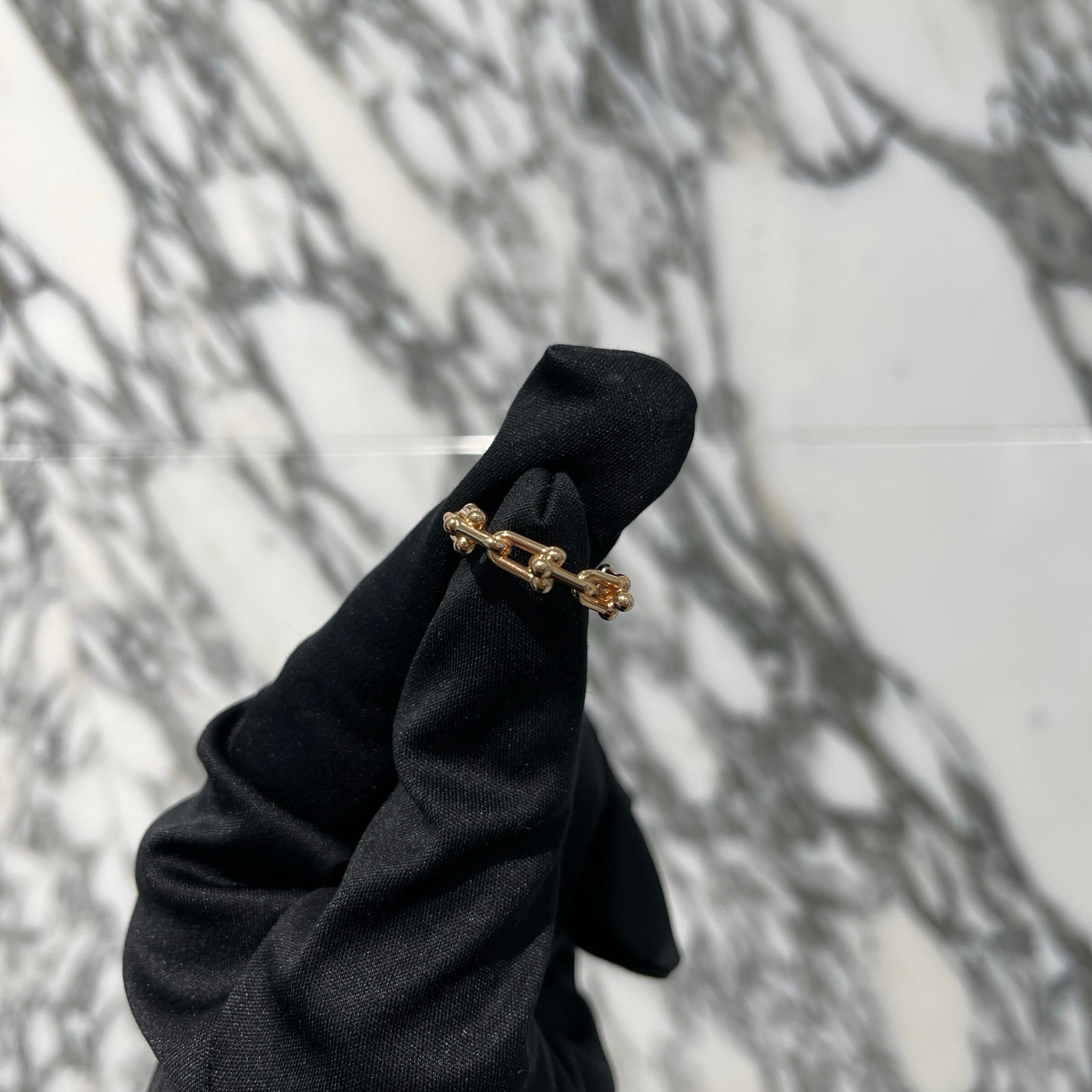 Tiffany＆Co. Hardware Micro Link Ring YG 18K Size 6号 ティファニー ハードウェア マイクロリンクリング イエローゴールド 18K サイズ6号