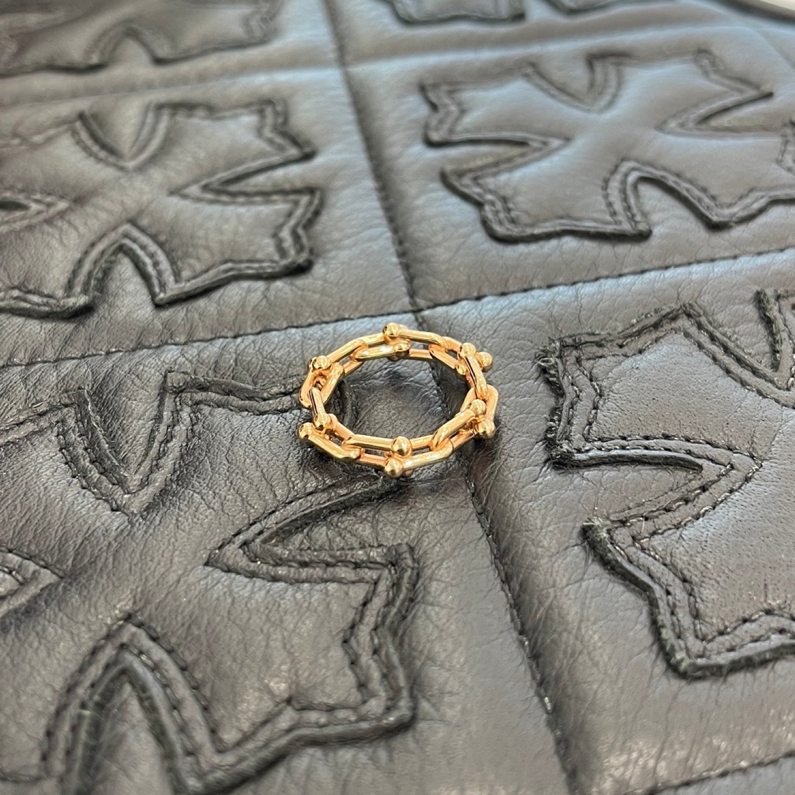 Tiffany＆Co. Hardware Micro Link Ring YG 18K Size 6号 ティファニー ハードウェア マイクロリンクリング イエローゴールド 18K サイズ6号