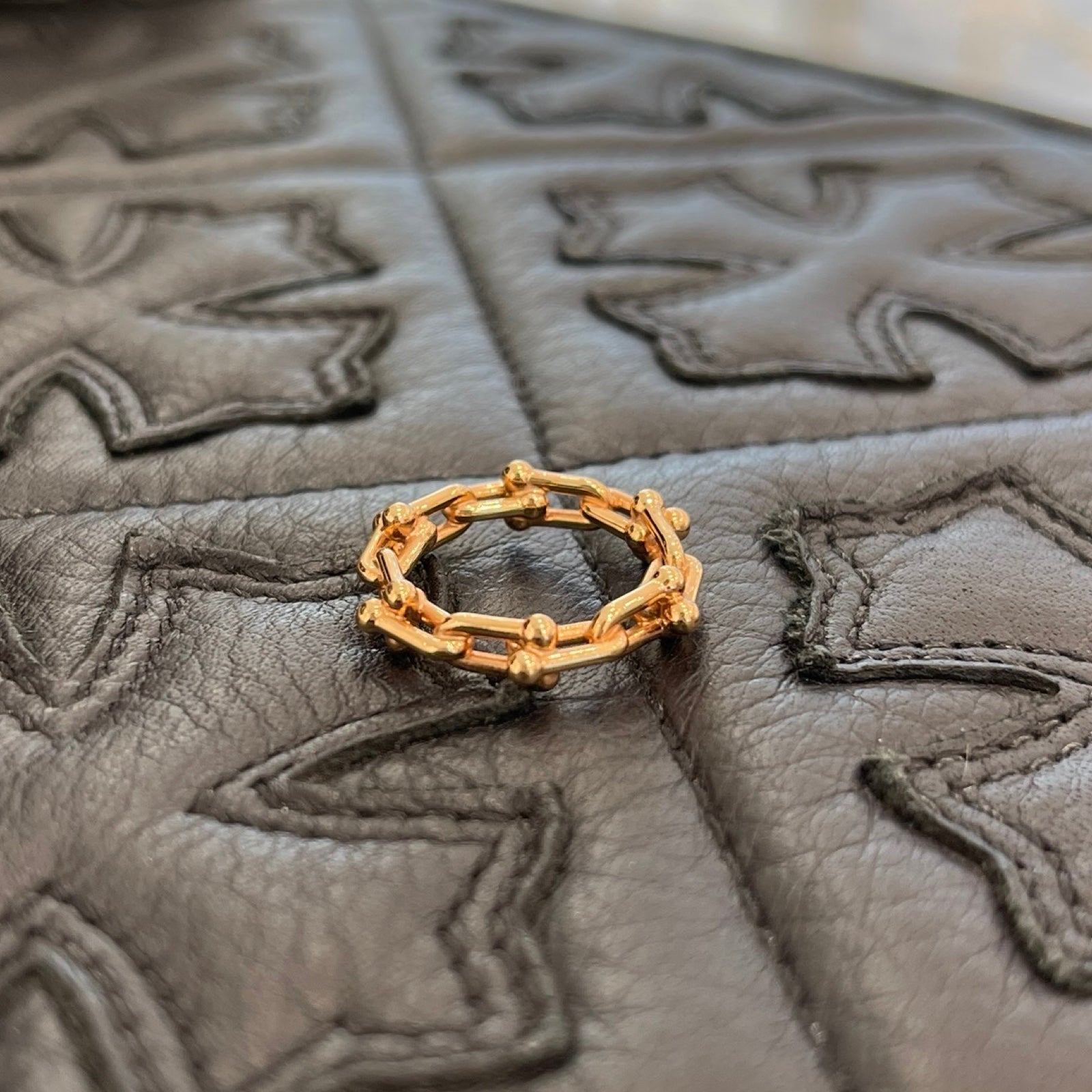 Tiffany＆Co. Hardware Micro Link Ring YG 18K Size 6号 ティファニー ハードウェア マイクロリンクリング イエローゴールド 18K サイズ6号