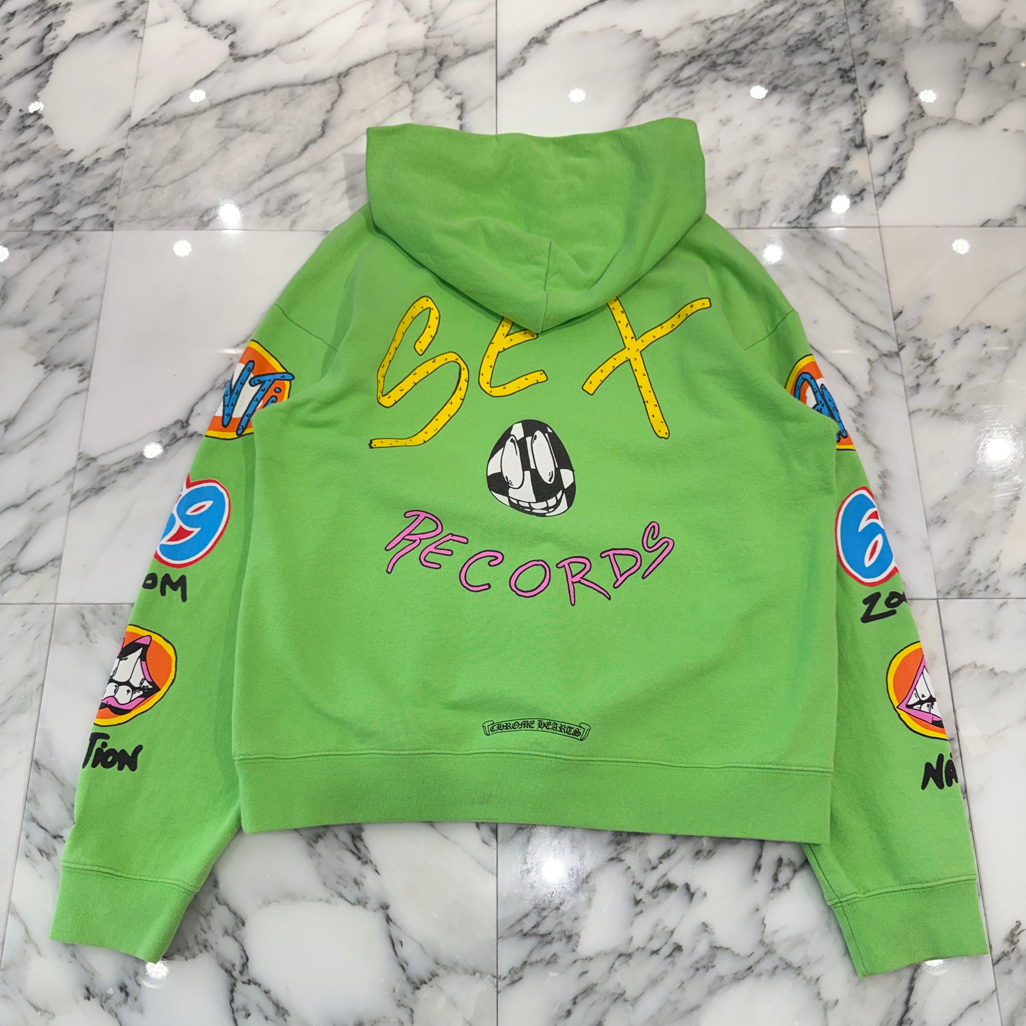 CHROME HEARTS × MATTY BOY 2021AW PPO SEXRCD Pullover Hoodie CHROME HEARTS × MATTY BOY 2021AW PPO SEXRCD Pullover Hoodie