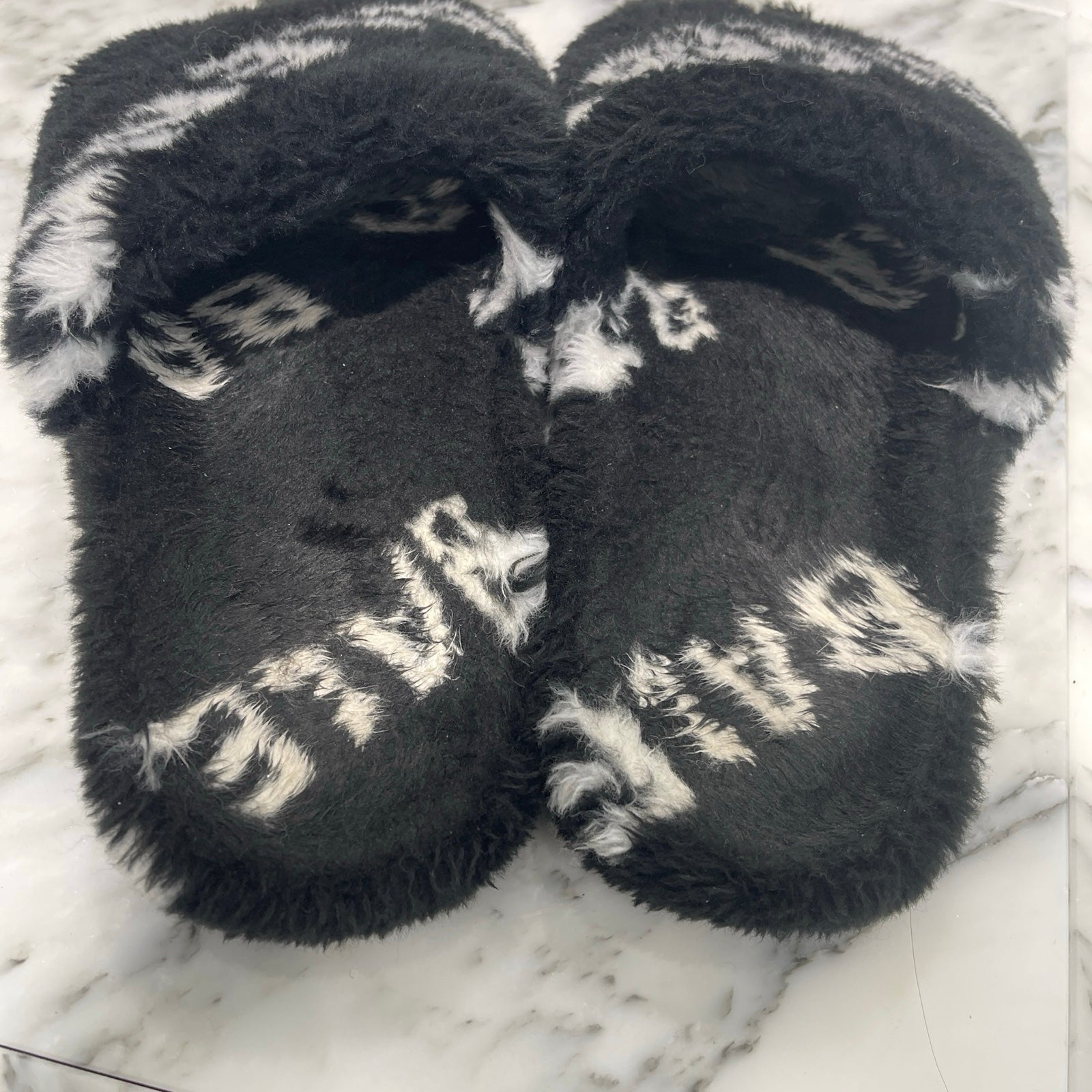 BALENCIAGA 2019AW FURRY SLIDE FAKE FUR SANDLES 624515 Size 40 バレンシアガ ファーリィスライド フェイクファー サンダル サイズ40