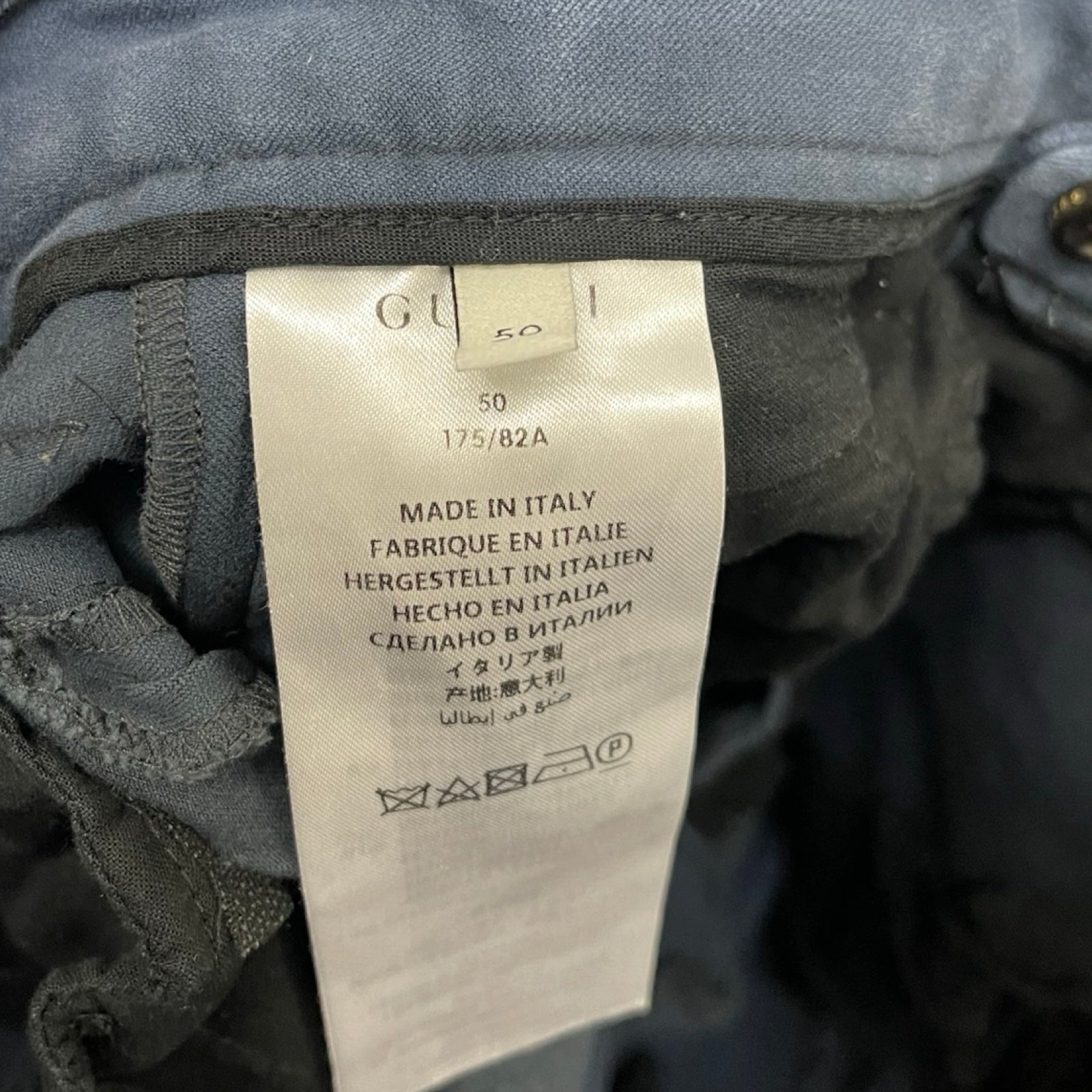 GUCCI 2018SS Sideline Gabardine Stretch Pants 495695 Z7576 Size 50