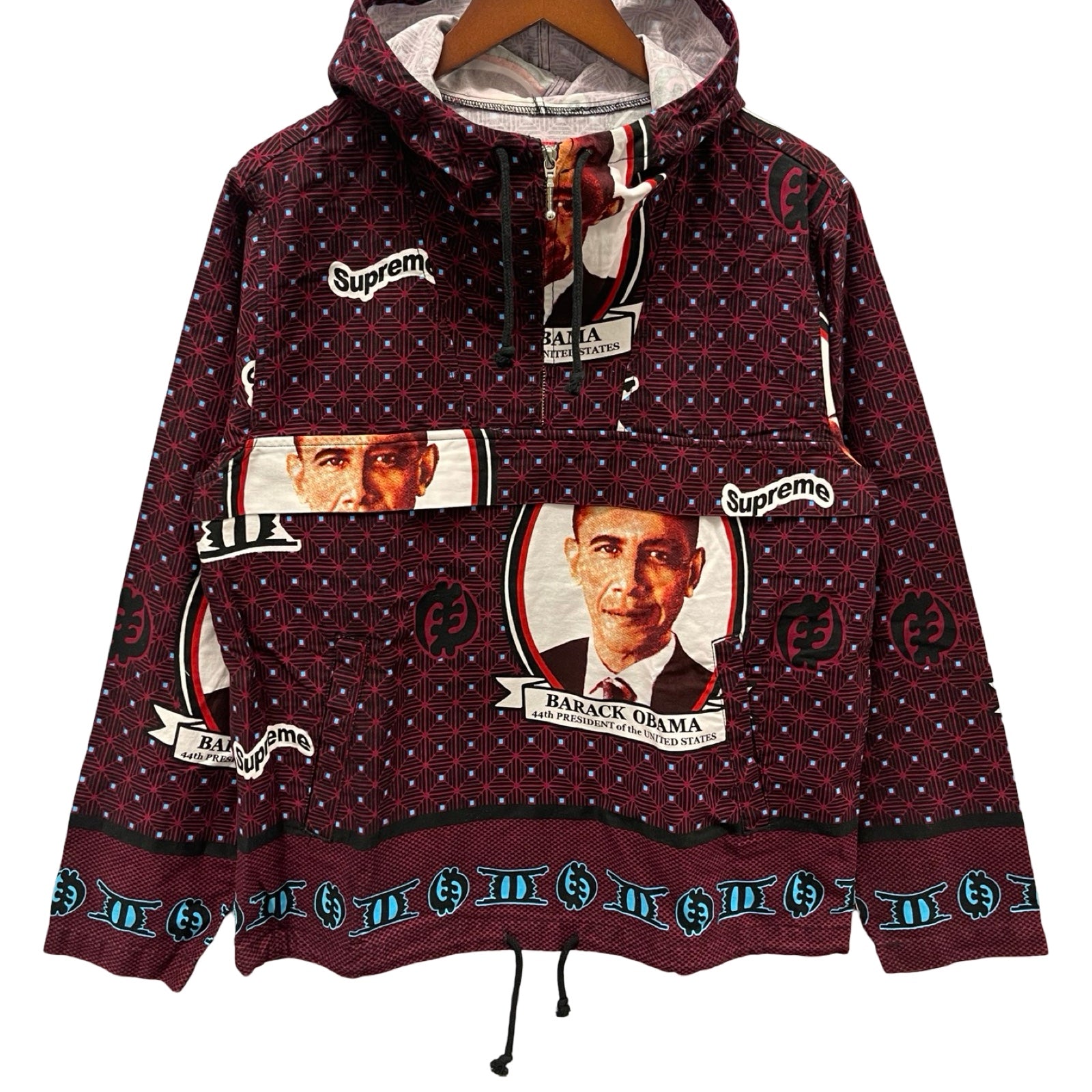 Supreme 2017SS Obama Half Zip Anorak Size S