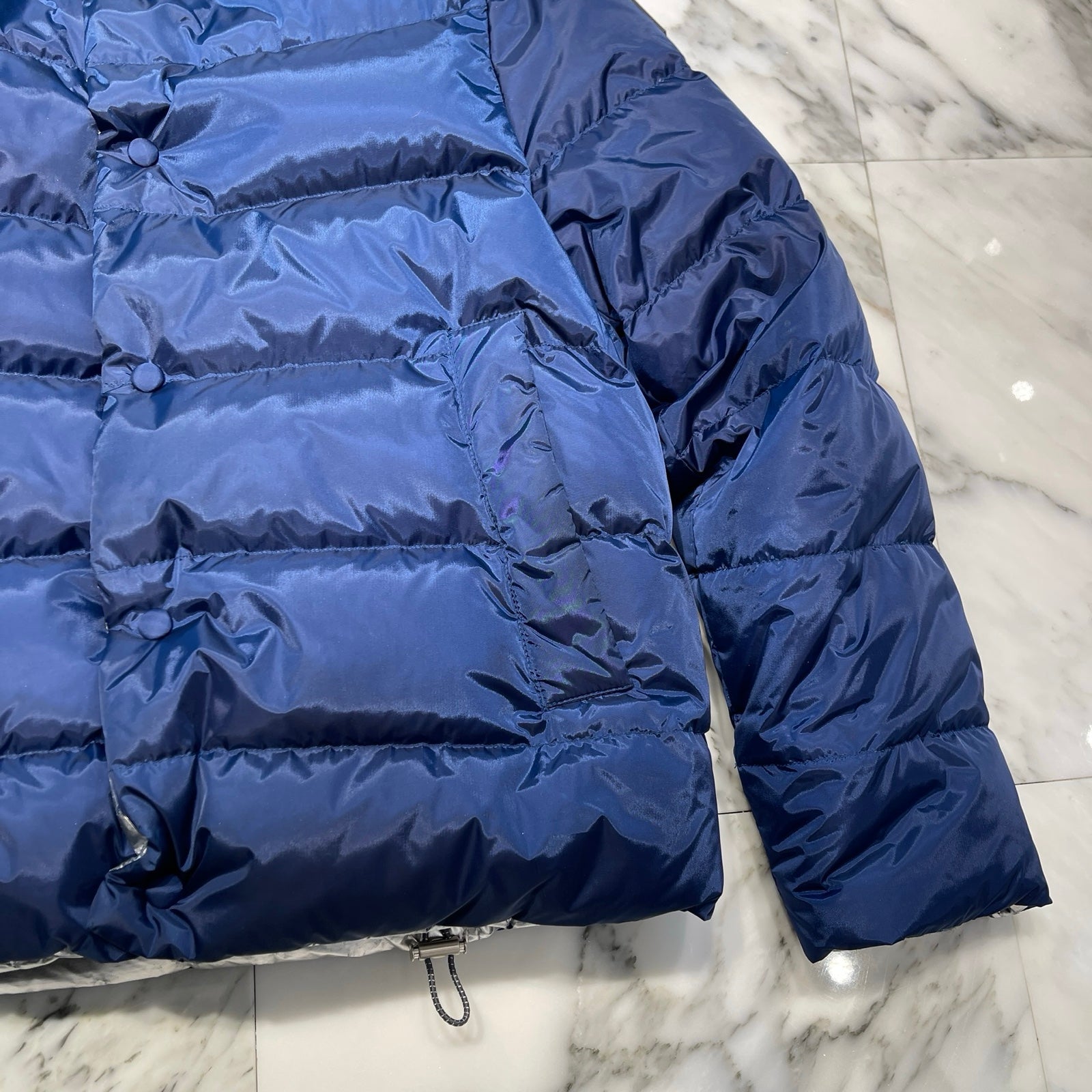 Salvatore Ferragamo Rubber Logo Patch Reversible Down Jacket Salvatore Ferragamo Rubber Logo Patch Reversible Down Jacket