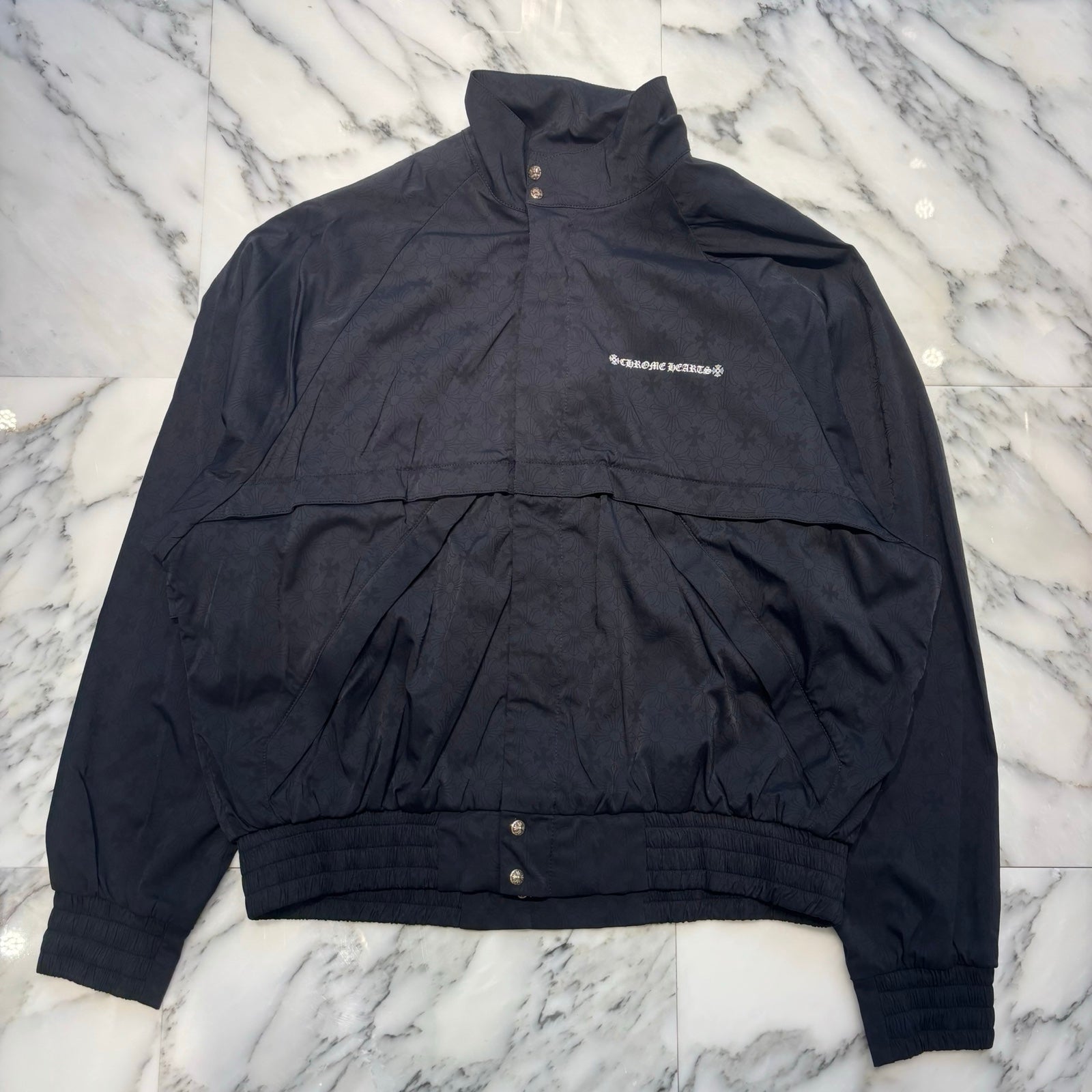 CHROME HEARTS Y NOT U Match Point Back USA Arch Logo Nylon Jacket Size XXL クロムハーツ ワイノット Uマッチポイント バックUSAアーチロゴ ナイロンジャケット サイズXXL