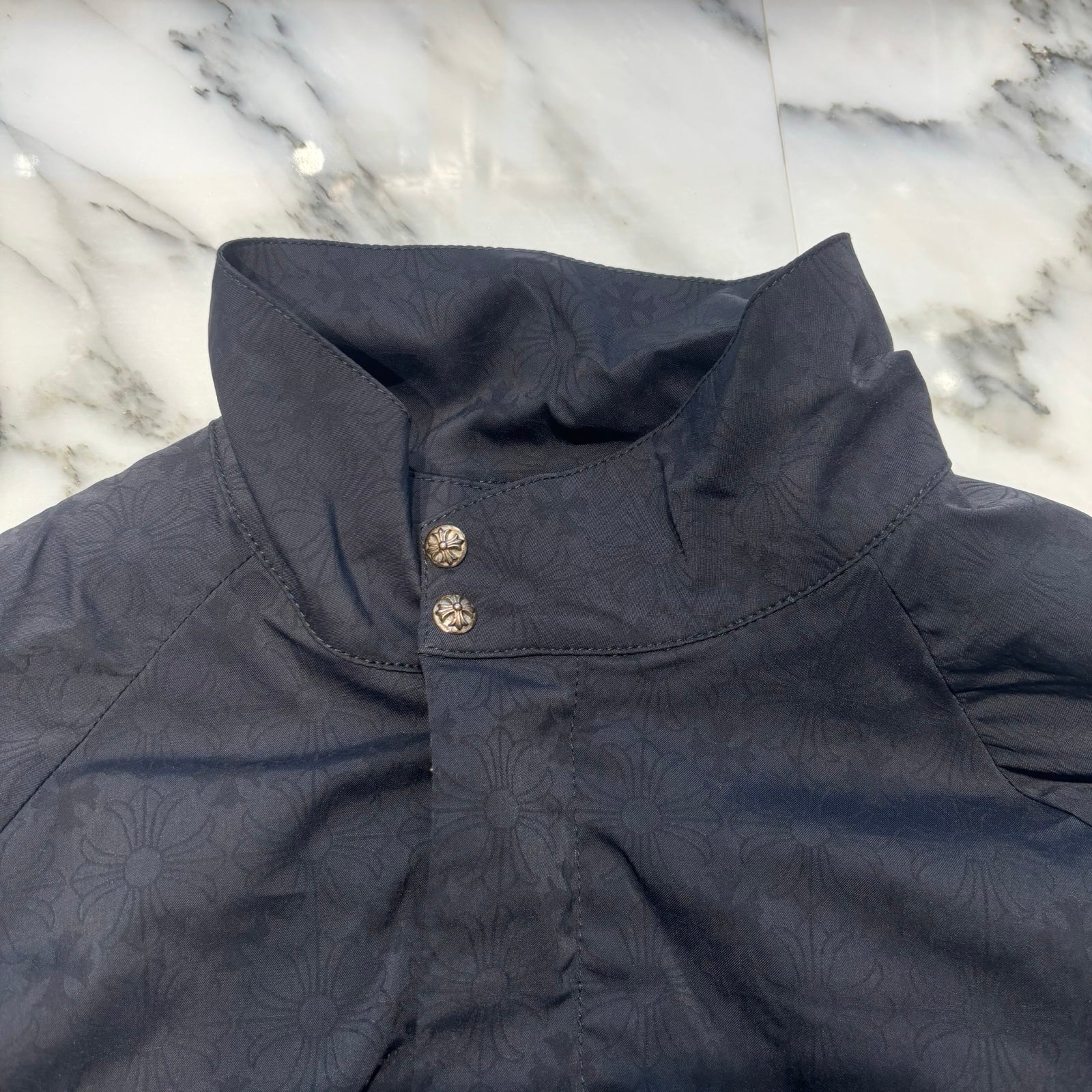 CHROME HEARTS Y NOT U Match Point Back USA Arch Logo Nylon Jacket Size XL クロムハーツ ワイノット Uマッチポイント バックUSAアーチロゴ ナイロンジャケット サイズXL