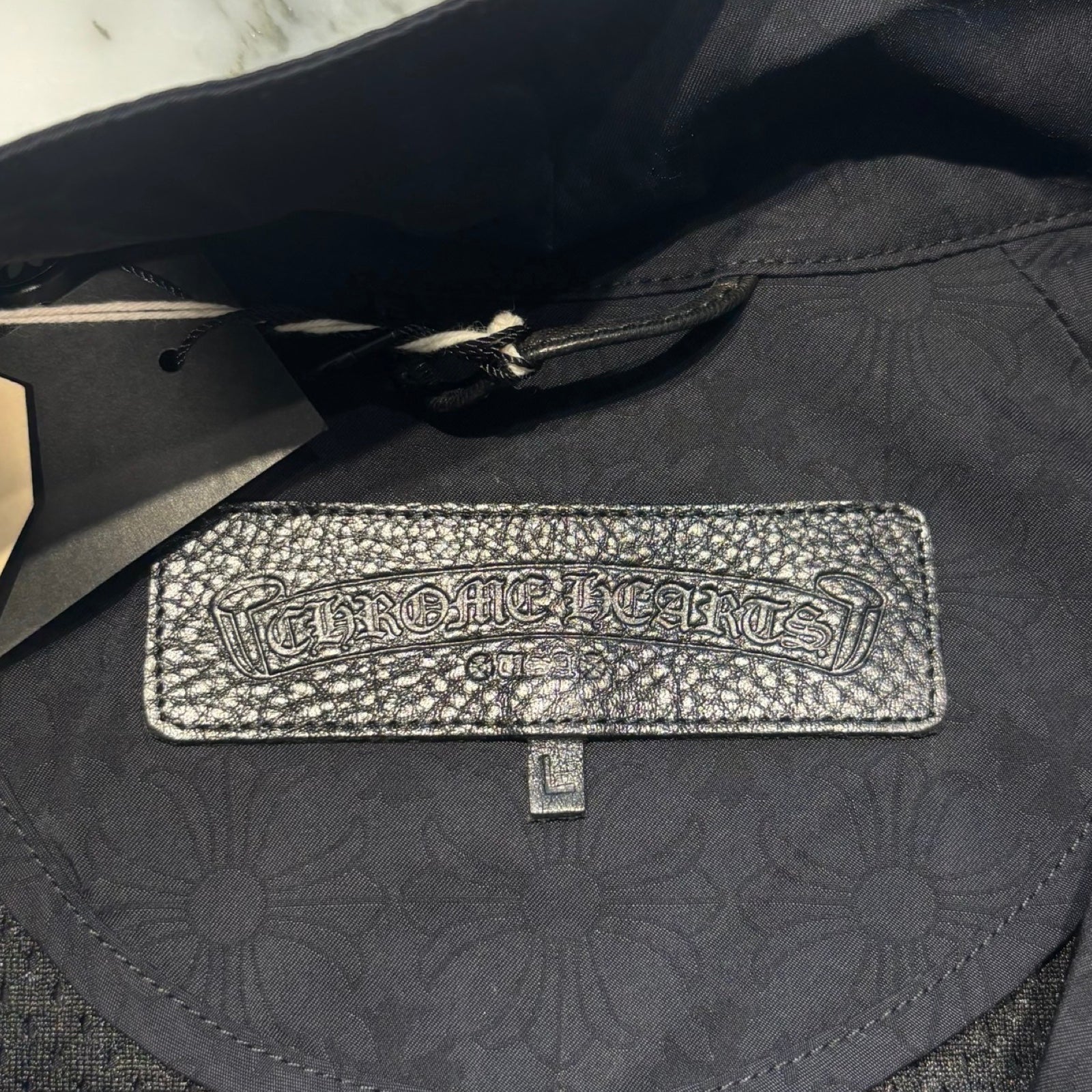 CHROME HEARTS Y NOT U Match Point Back USA Arch Logo Nylon Jacket