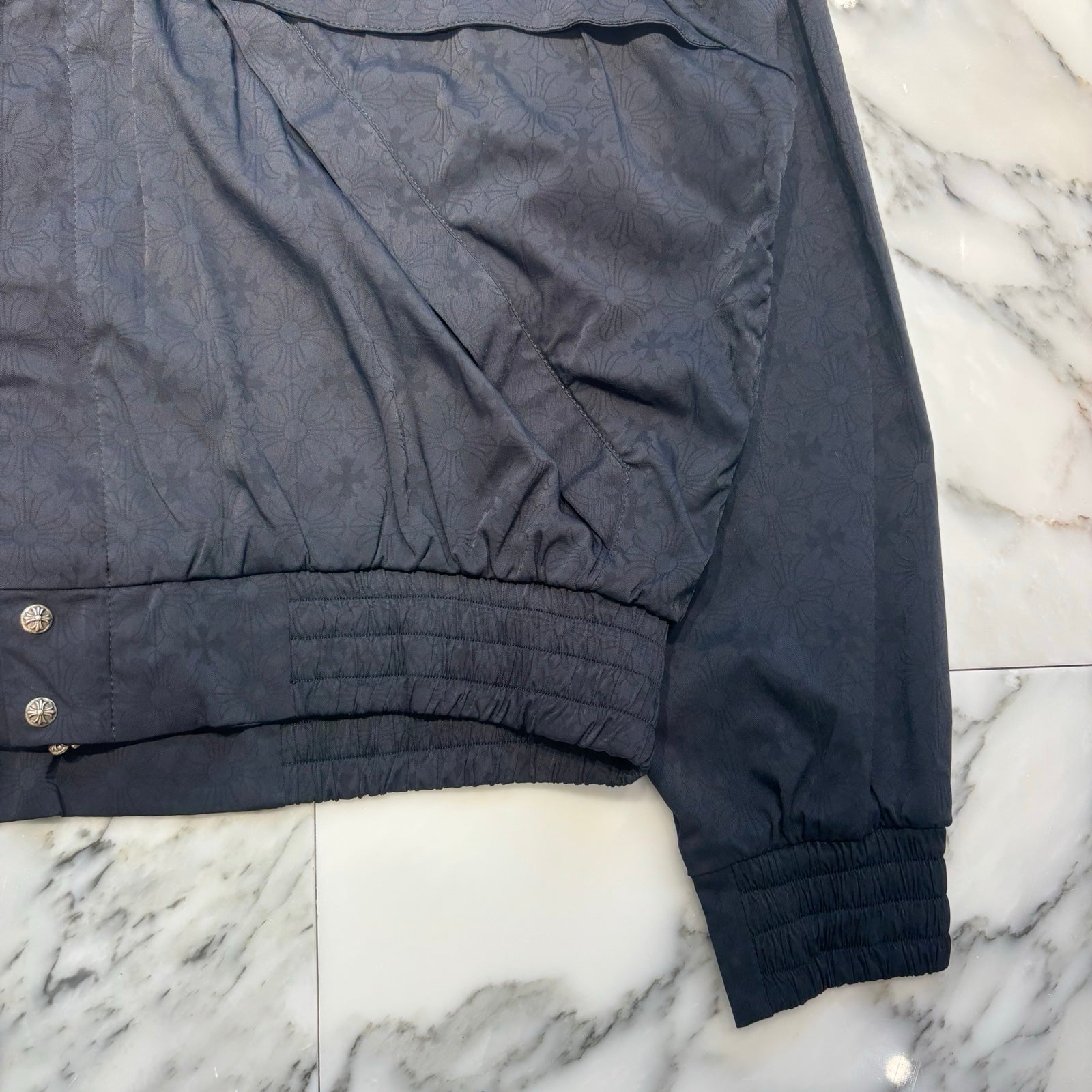 CHROME HEARTS Y NOT U Match Point Back USA Arch Logo Nylon Jacket Size XL クロムハーツ ワイノット Uマッチポイント バックUSAアーチロゴ ナイロンジャケット サイズXL