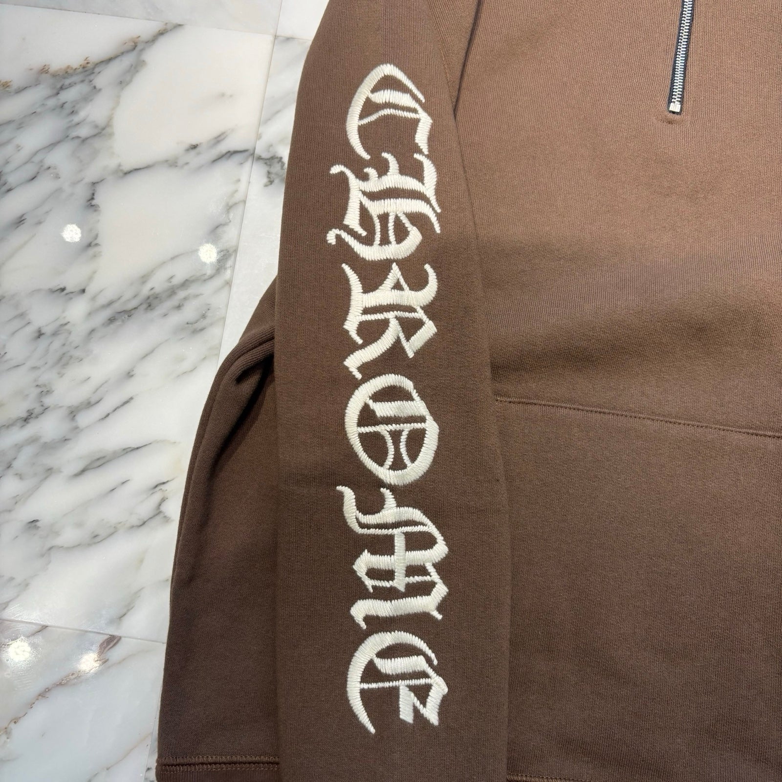 CHROME HEARTS Y NOT SLO RIDE Half Zip Sweat Shirt Size M クロムハーツ ワイノット スローライド ハーフジップスウェットシャツ サイズM