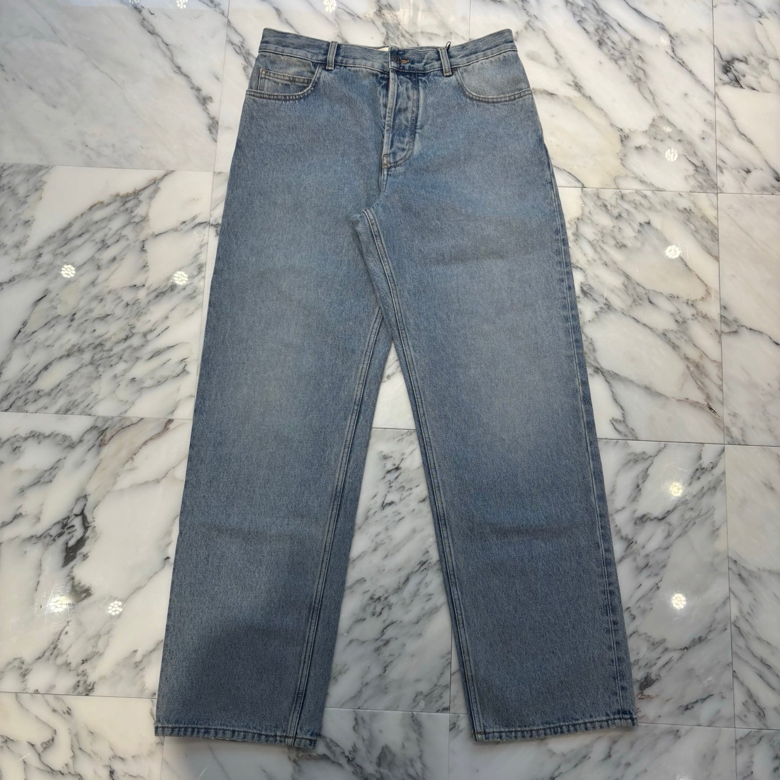 THE LOW Blue Ross Mid Rise Straight Leg Jeans 554-W3103 Size 32 ザ・ロウ ブルーロス ミッドライズ ストレート レッグ ジーンズ サイズ32