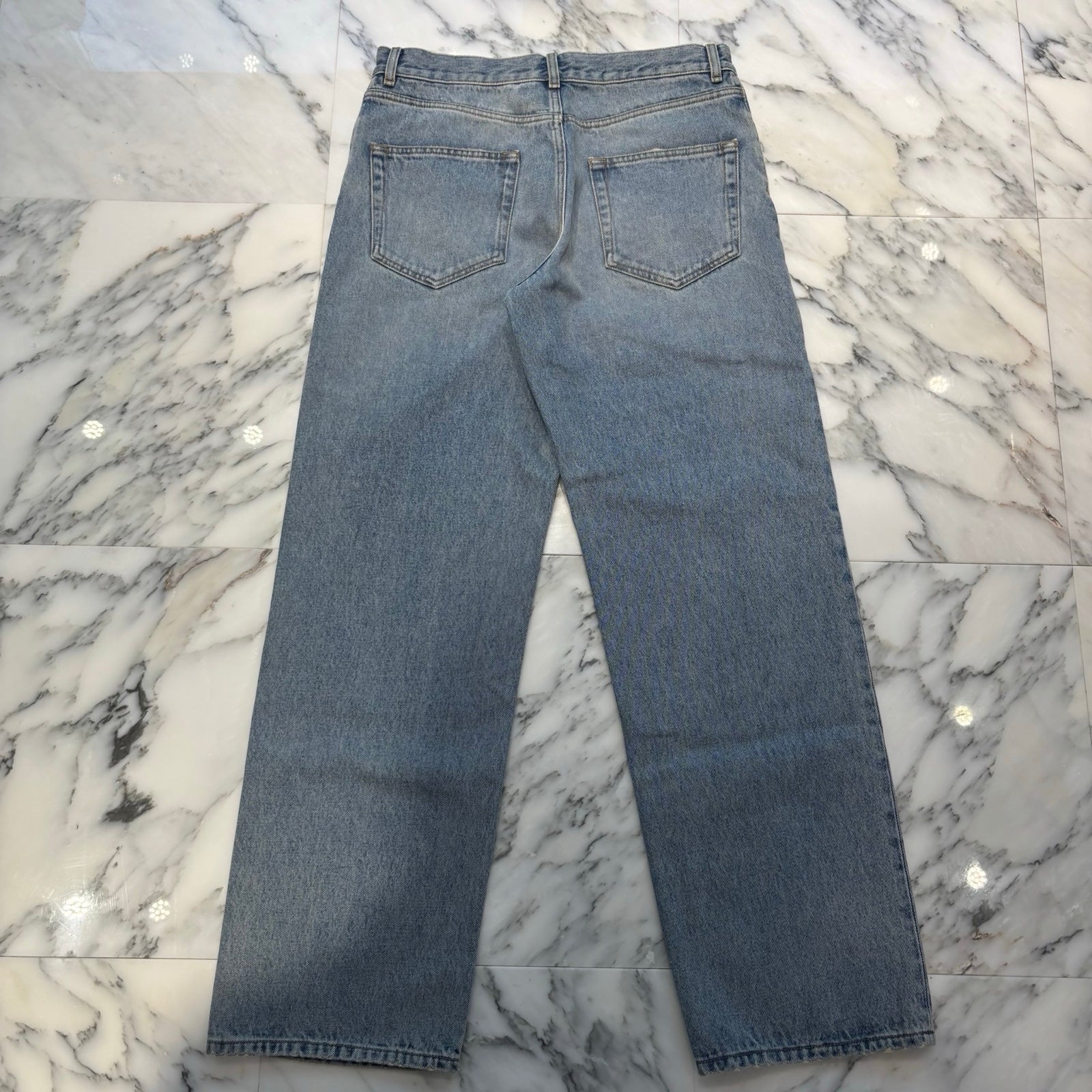THE LOW Blue Ross Mid Rise Straight Leg Jeans 554-W3103 Size 32 ザ・ロウ ブルーロス ミッドライズ ストレート レッグ ジーンズ サイズ32