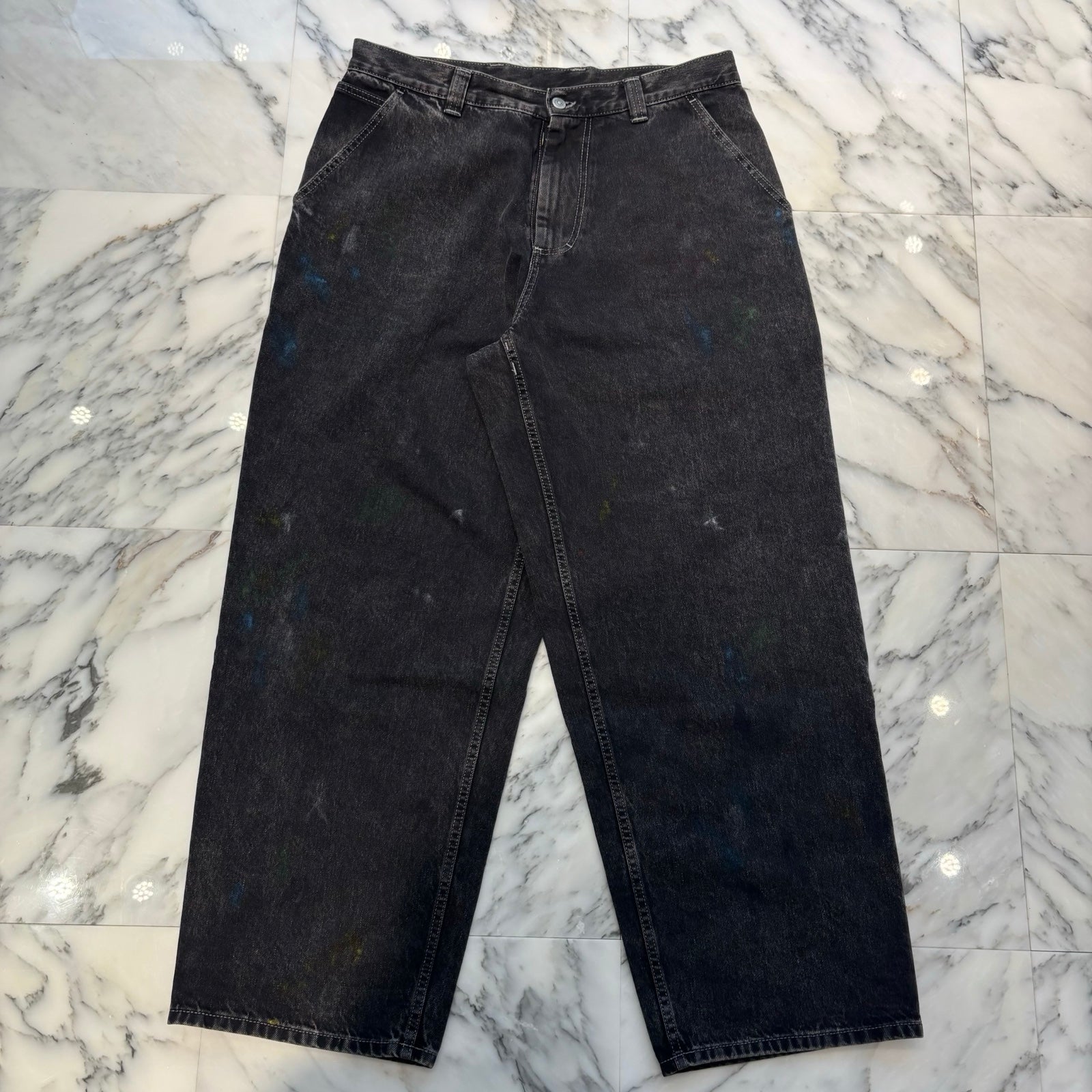 Maison Margiela 2022AW Black Paint Jeans S51LA0162 S30842 Size 32 メゾンマルジェラ ブラックペイント ジーンズ サイズ32