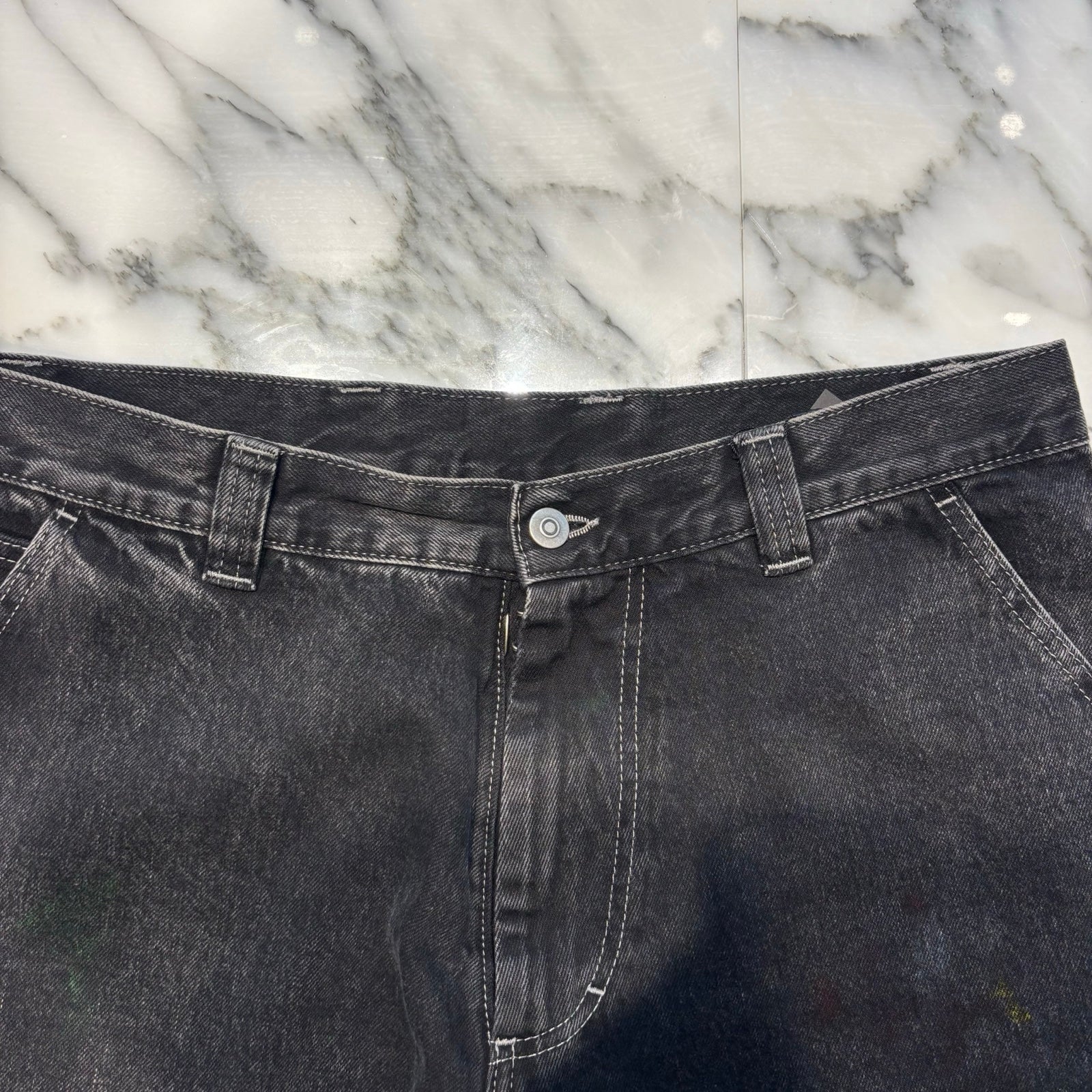 Maison Margiela 2022AW Black Paint Jeans S51LA0162 S30842