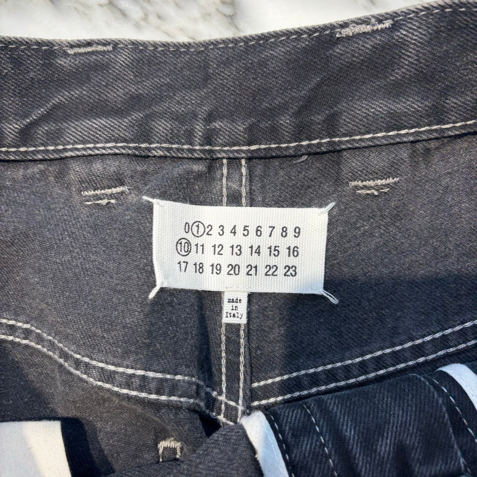 Maison Margiela 2022AW Black Paint Jeans S51LA0162 S30842 Size 32 メゾンマルジェラ ブラックペイント ジーンズ サイズ32