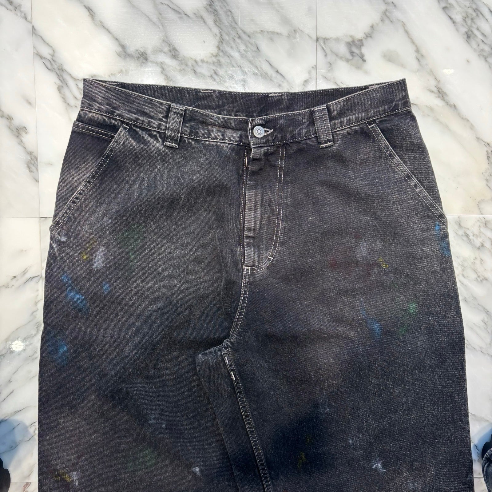 Maison Margiela 2022AW Black Paint Jeans S51LA0162 S30842 Size 32 メゾンマルジェラ ブラックペイント ジーンズ サイズ32