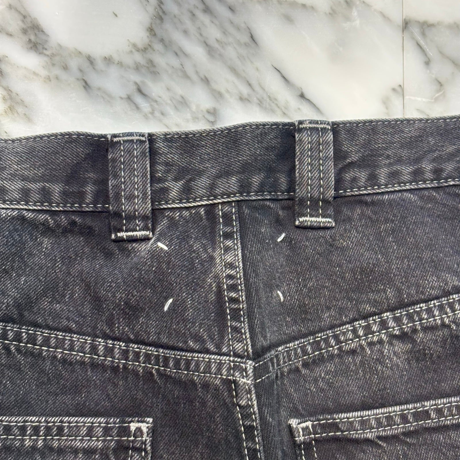 Maison Margiela 2022AW Black Paint Jeans S51LA0162 S30842 Size 32