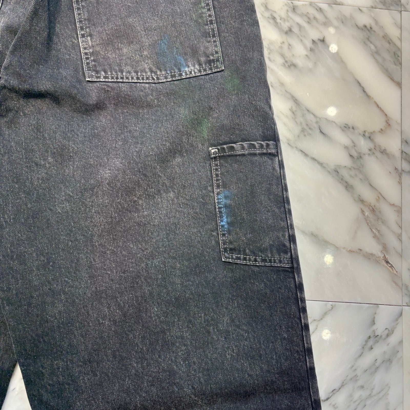 Maison Margiela 2022AW Black Paint Jeans S51LA0162 S30842 Size 32 メゾンマルジェラ ブラックペイント ジーンズ サイズ32