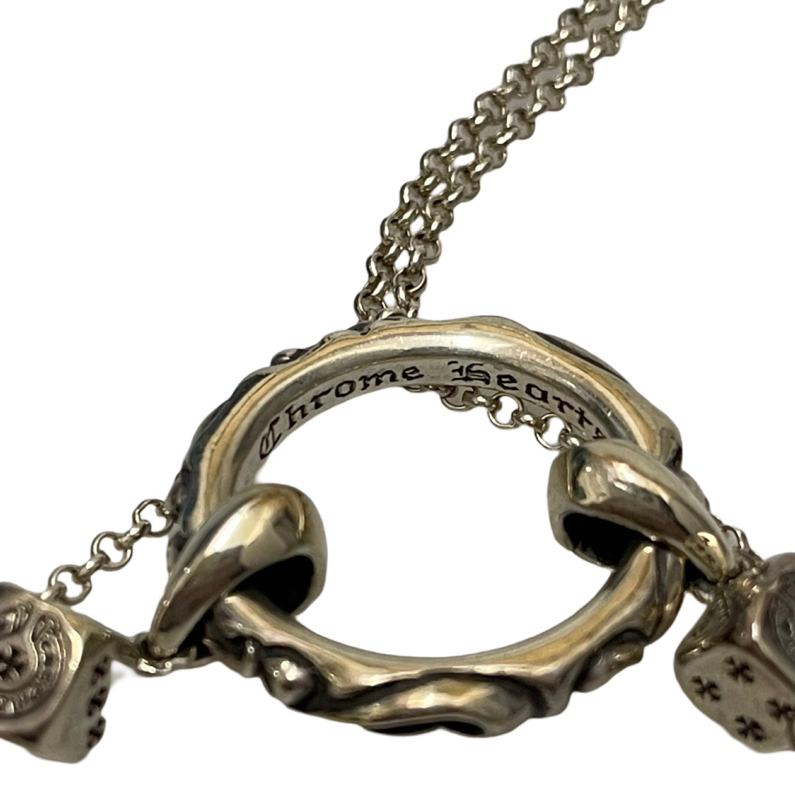 CHROME HEARTS  EYWR LOOP DICE DBL Necklace