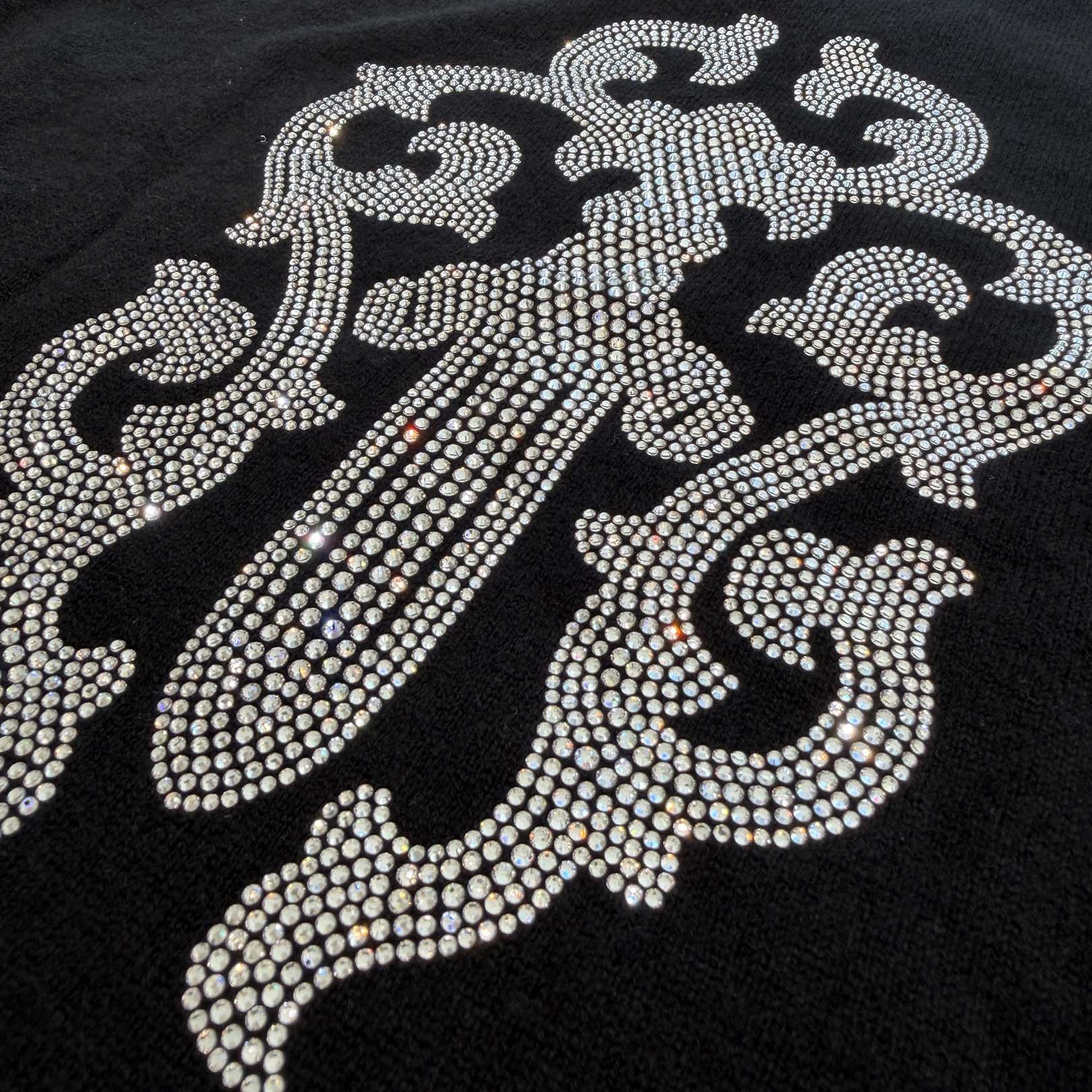 CHROME HEARTS Y Not Rhinestone Vine Dagger Cashmere Sleeveless Tee Size S クロムハーツ ワイノット ラインストーン ヴァインダガー カシミヤ ノースリーブ Tシャツ サイズS