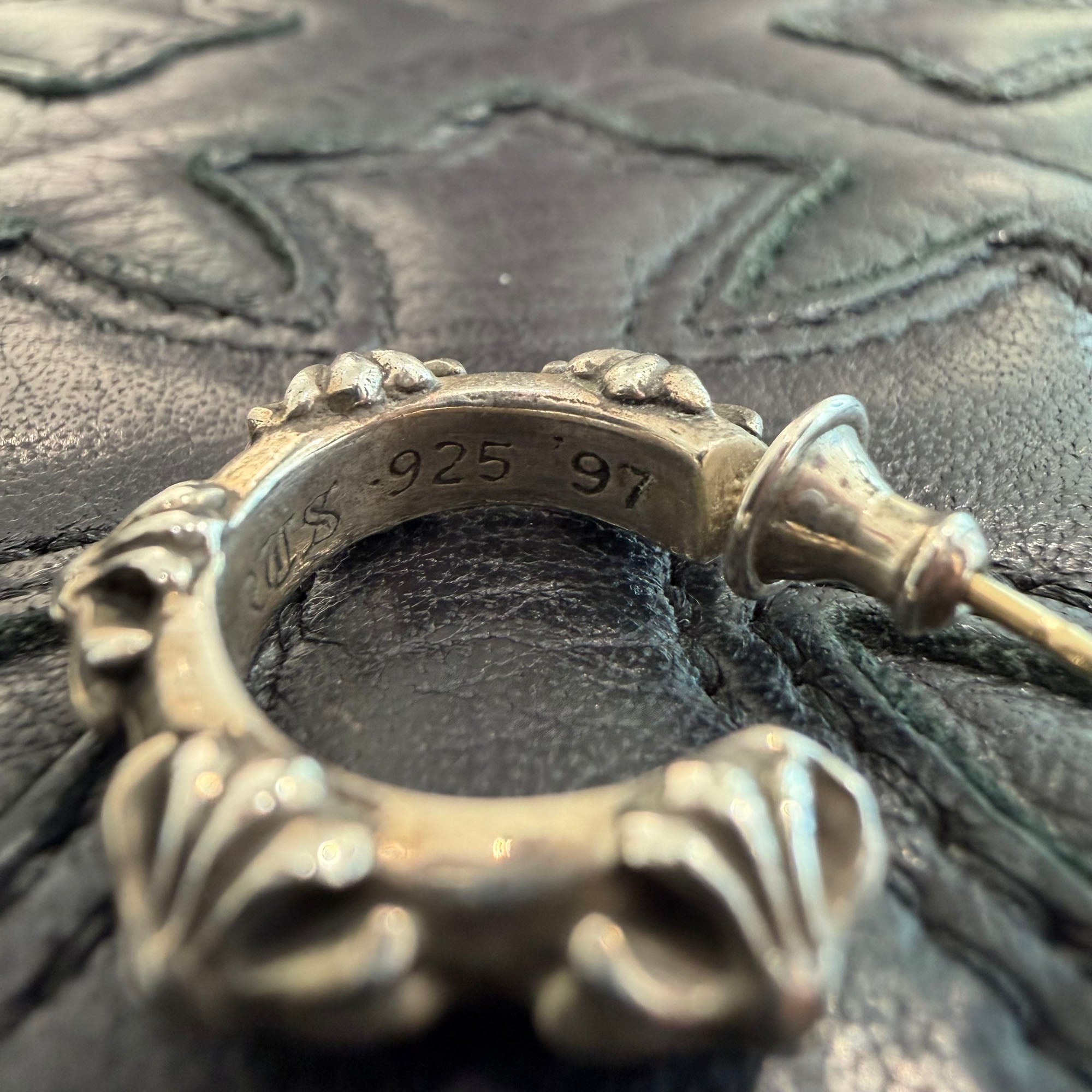 CHROME HEARTS CH CROSS HOOP Earring クロムハーツ CHクロス フープ イヤリング ピアス