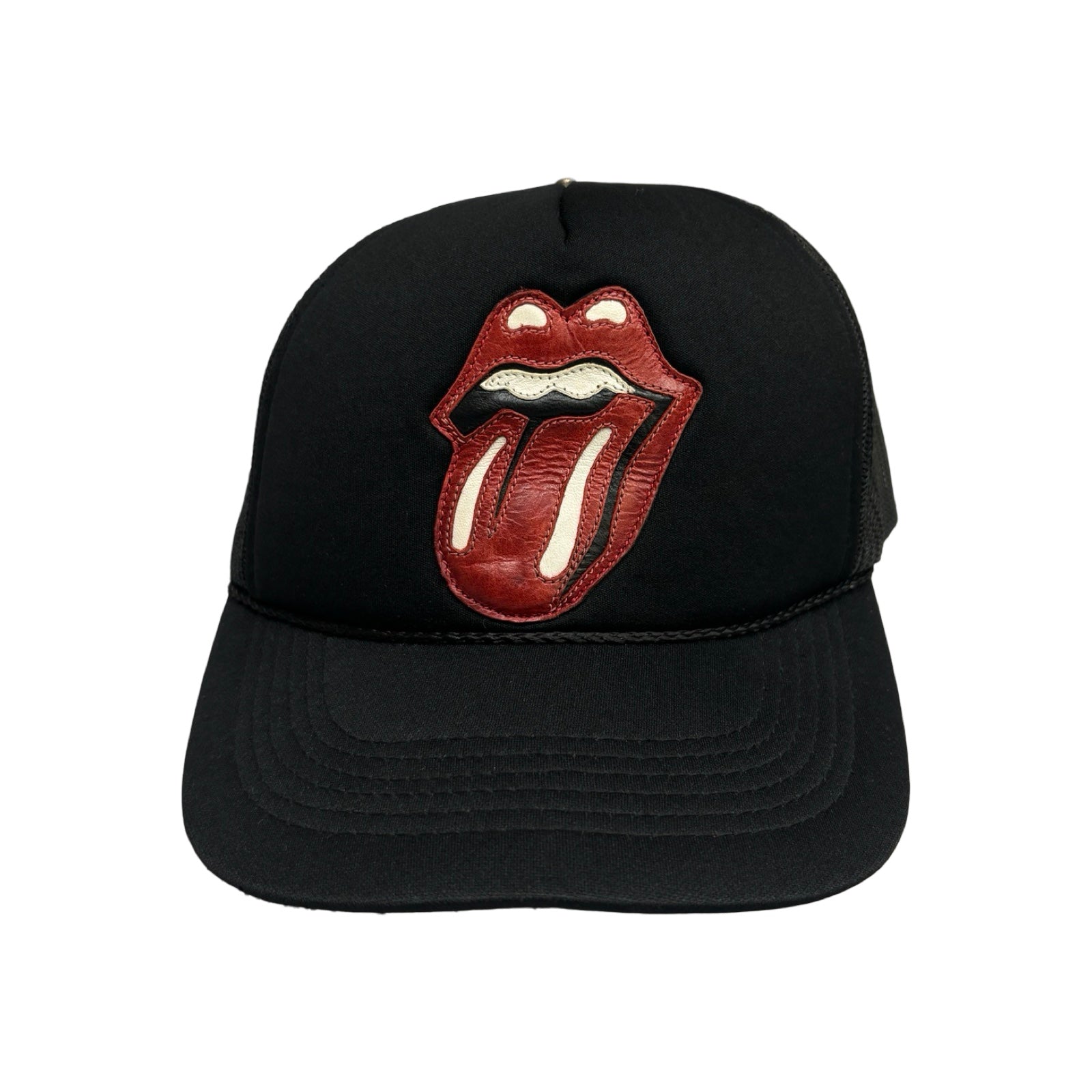 CHROME HEARTS×Rolling Stones lip and tan patch Trucker Cap Size ONE SIZE
