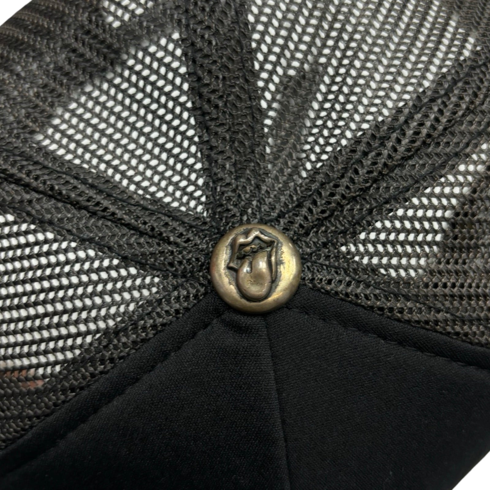 CHROME HEARTS×Rolling Stones lip and tan patch Trucker Cap Size ONE SIZE