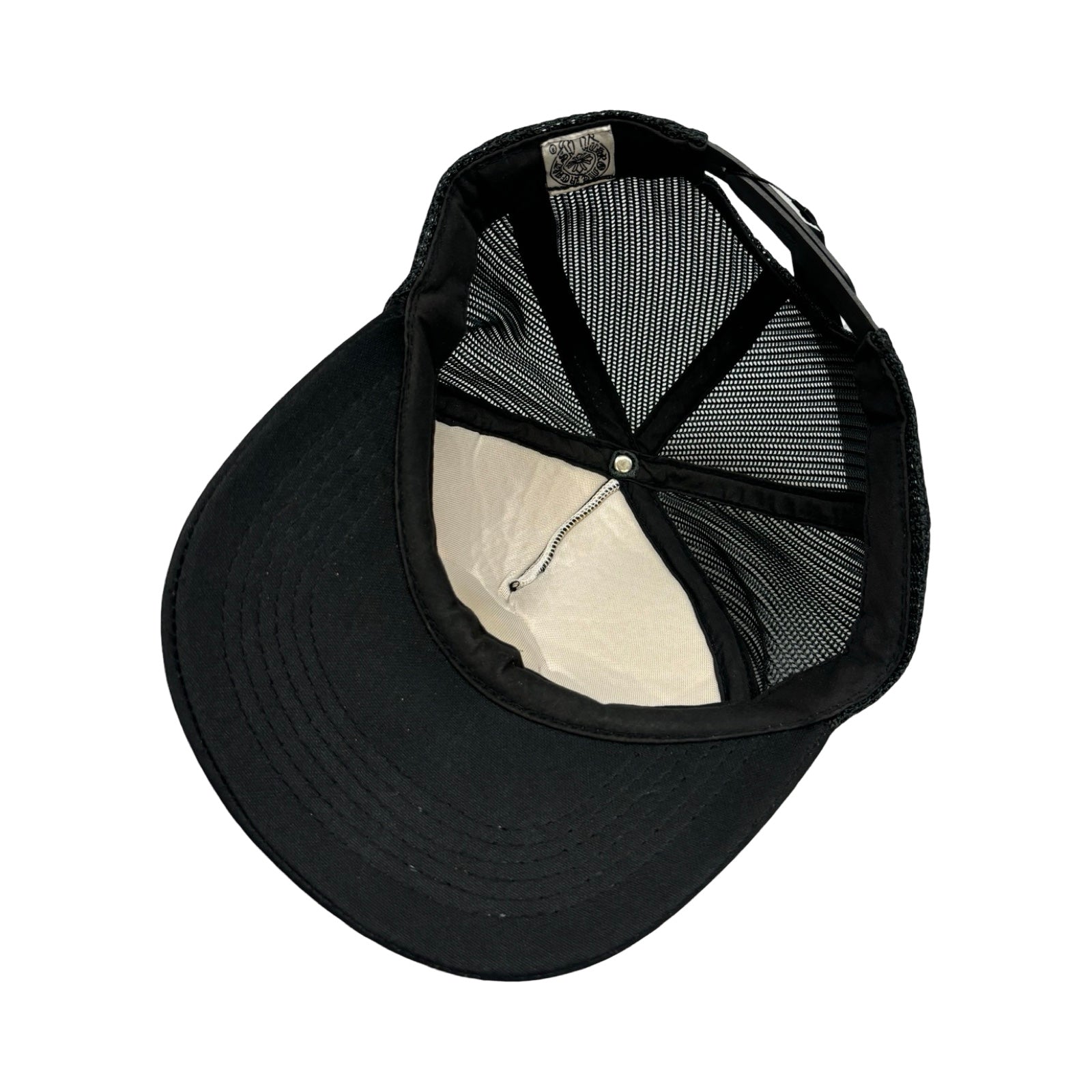 CHROME HEARTS×Rolling Stones lip and tan patch Trucker Cap Size