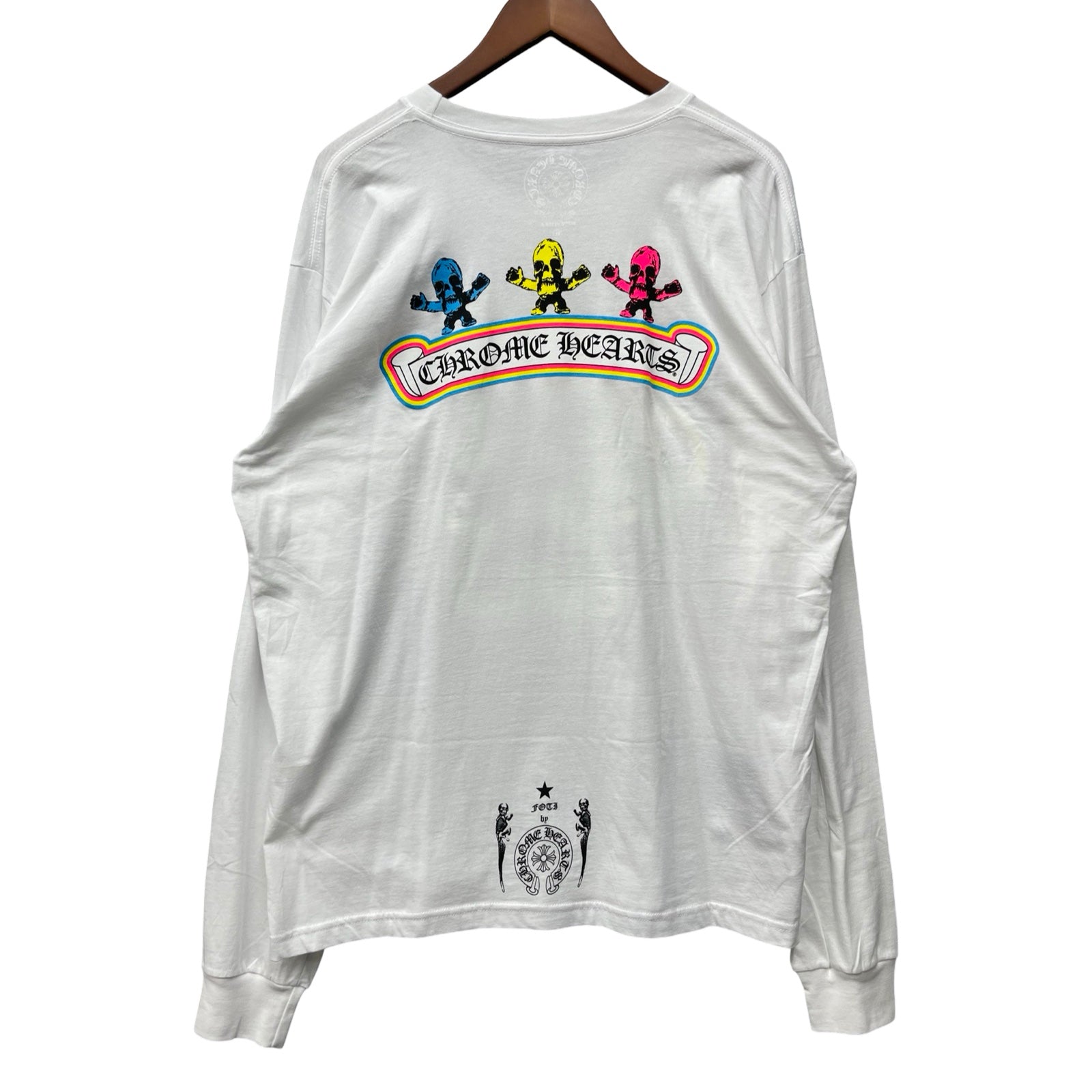 CHROME HEARTS 2024SS FOTI Rainbow Scroll Logo L/S Tee Size L