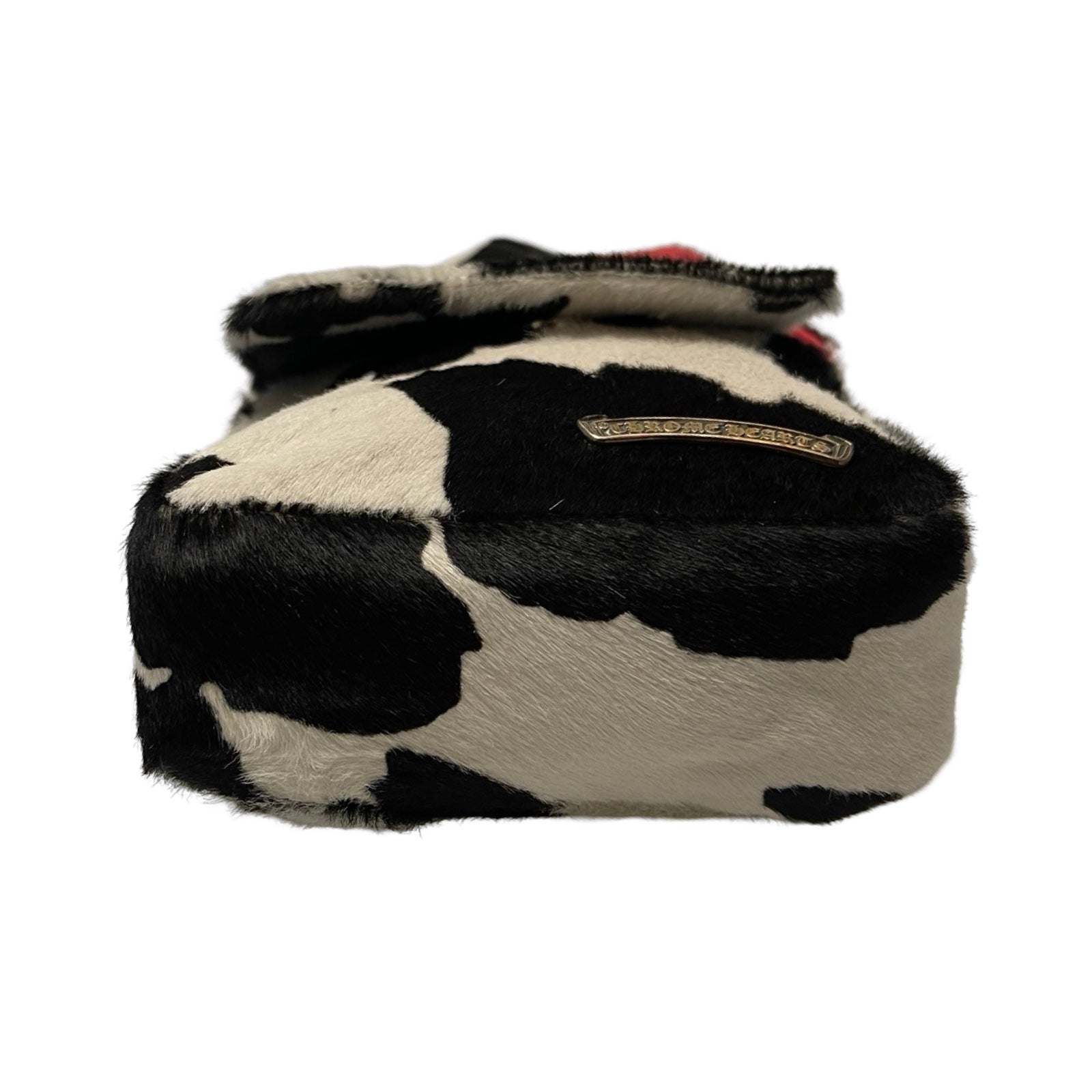 CHROME HEARTS HOT POT CH Plus Cross Ball Unborn Carf Leather Shoulder Bag