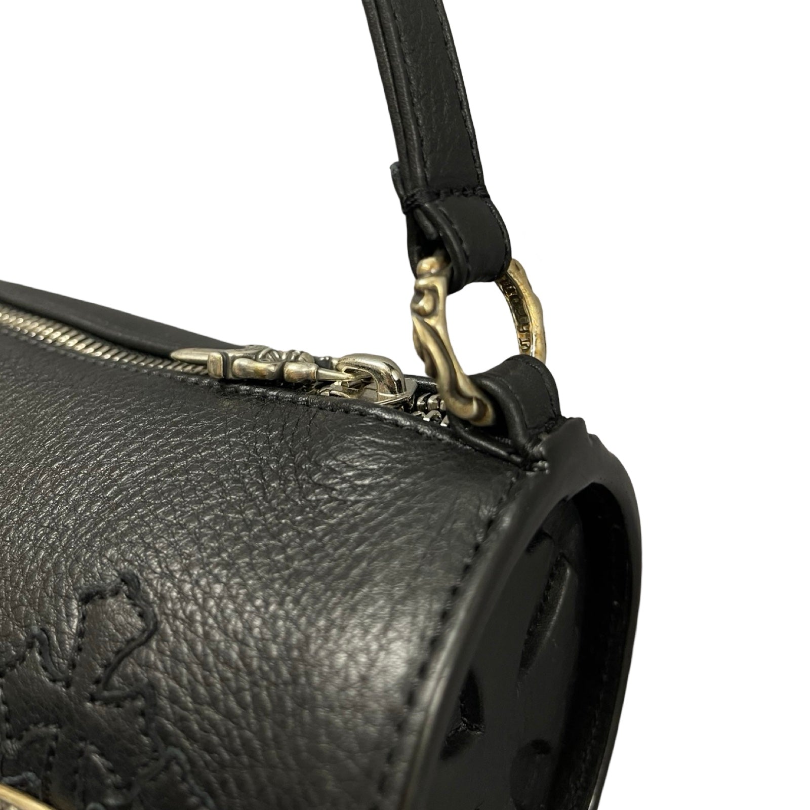 CHROME HEARTS GRINDS Cemetery Cross Patch Shoulder Bag Small