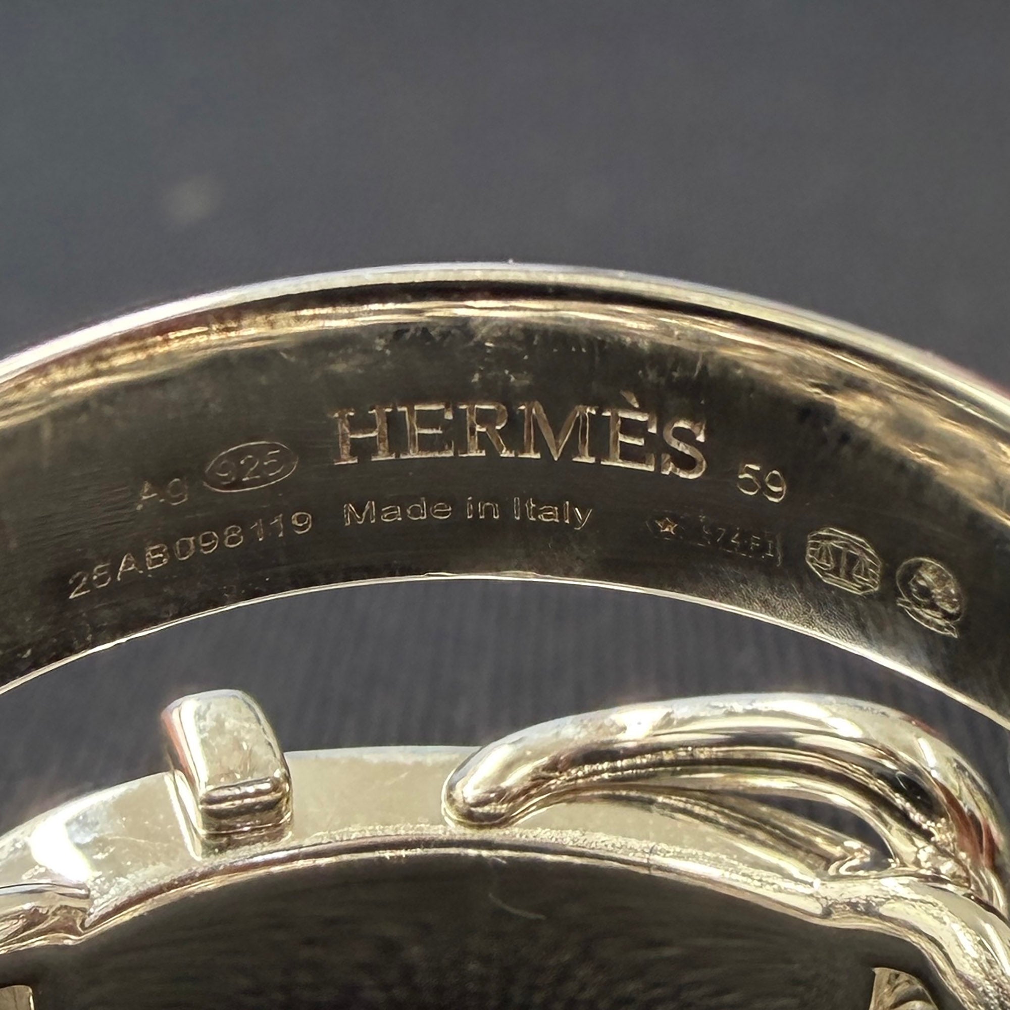 HERMES Boucle Sellier Inflexible Ring Size 59 (約19号) エルメス ブックルセリエ インフレキシブル リング サイズ59 (約19号)
