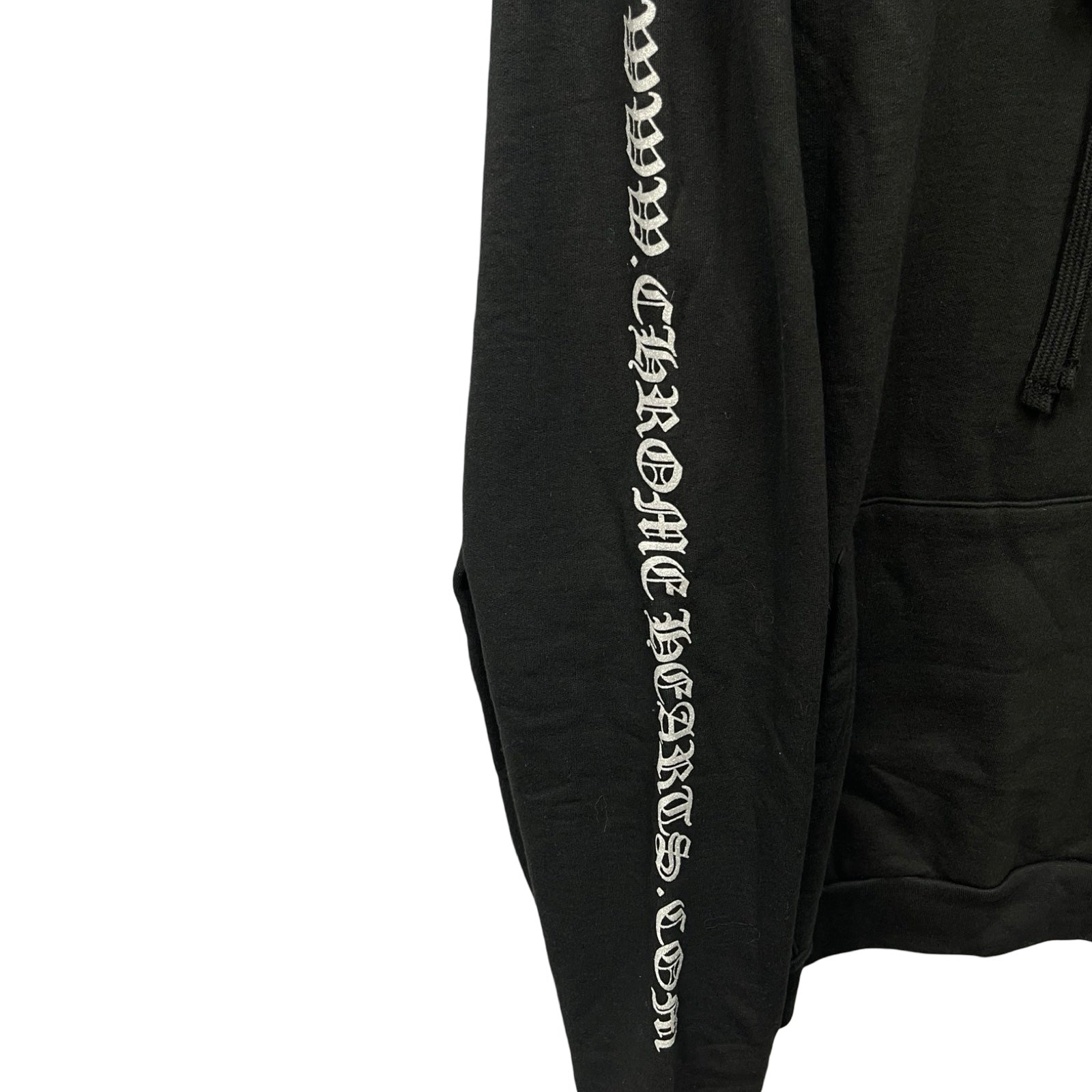 CHROME HEARTS 2024SS Silver Glitter Horseshoe Pullover Hoodie Size L