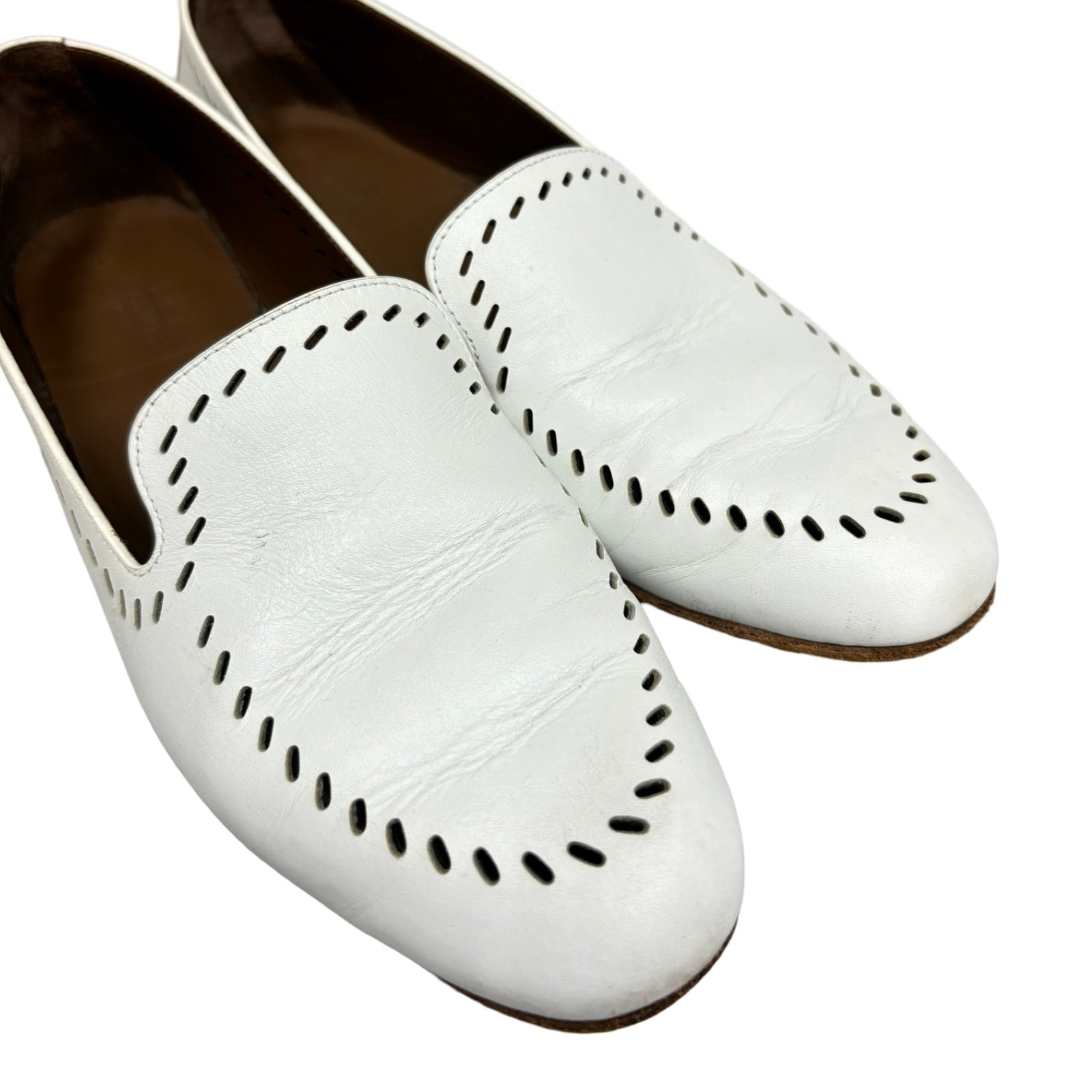 HERMES Leather Loafer Size 36 1/2