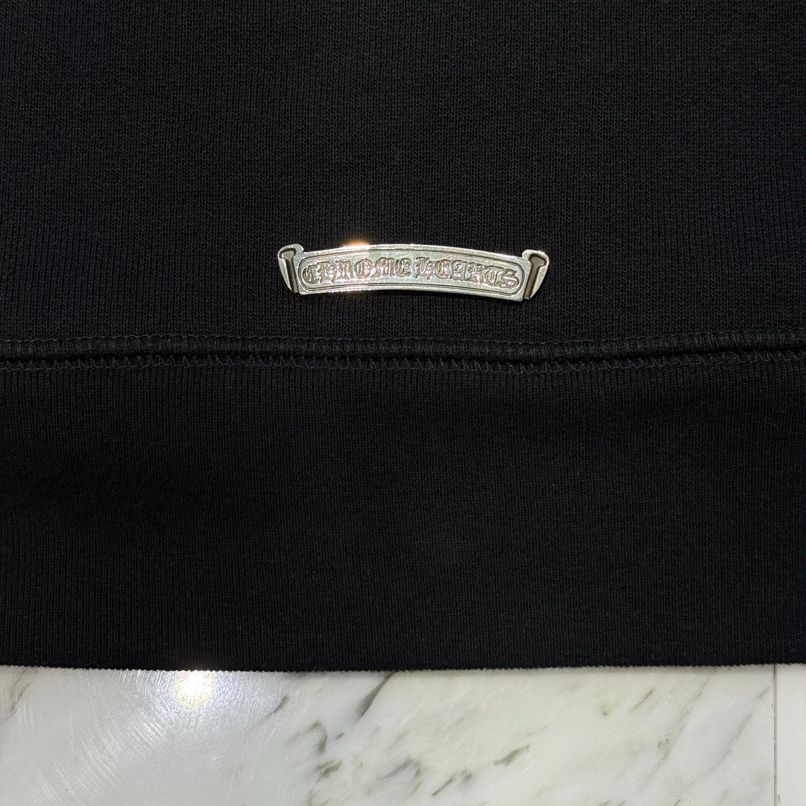 CHROME HEARTS Y NOT King Taco 3 Cemetery Cross Embroidery Half Zip Sweat Shirt Size L クロムハーツ ワイノット キングタコ 3セメタリークロス 刺繍 ハーフジップ スウェットシャツ サイズL