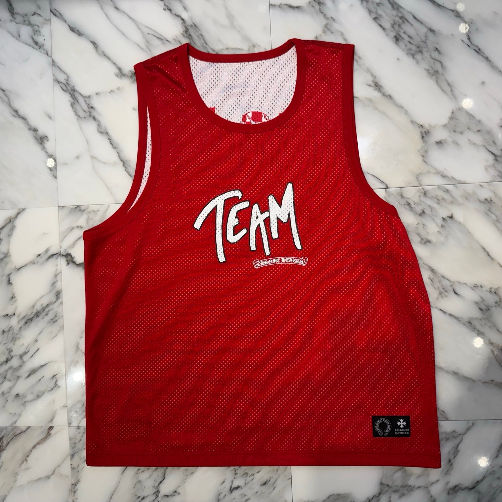 CHROME HEARTS × MATTY BOY "TEAM" Mesh Warm Up Jersey Size S クロムハーツ × マッティボーイ "チーム" メッシュウォームアップジャージー サイズS