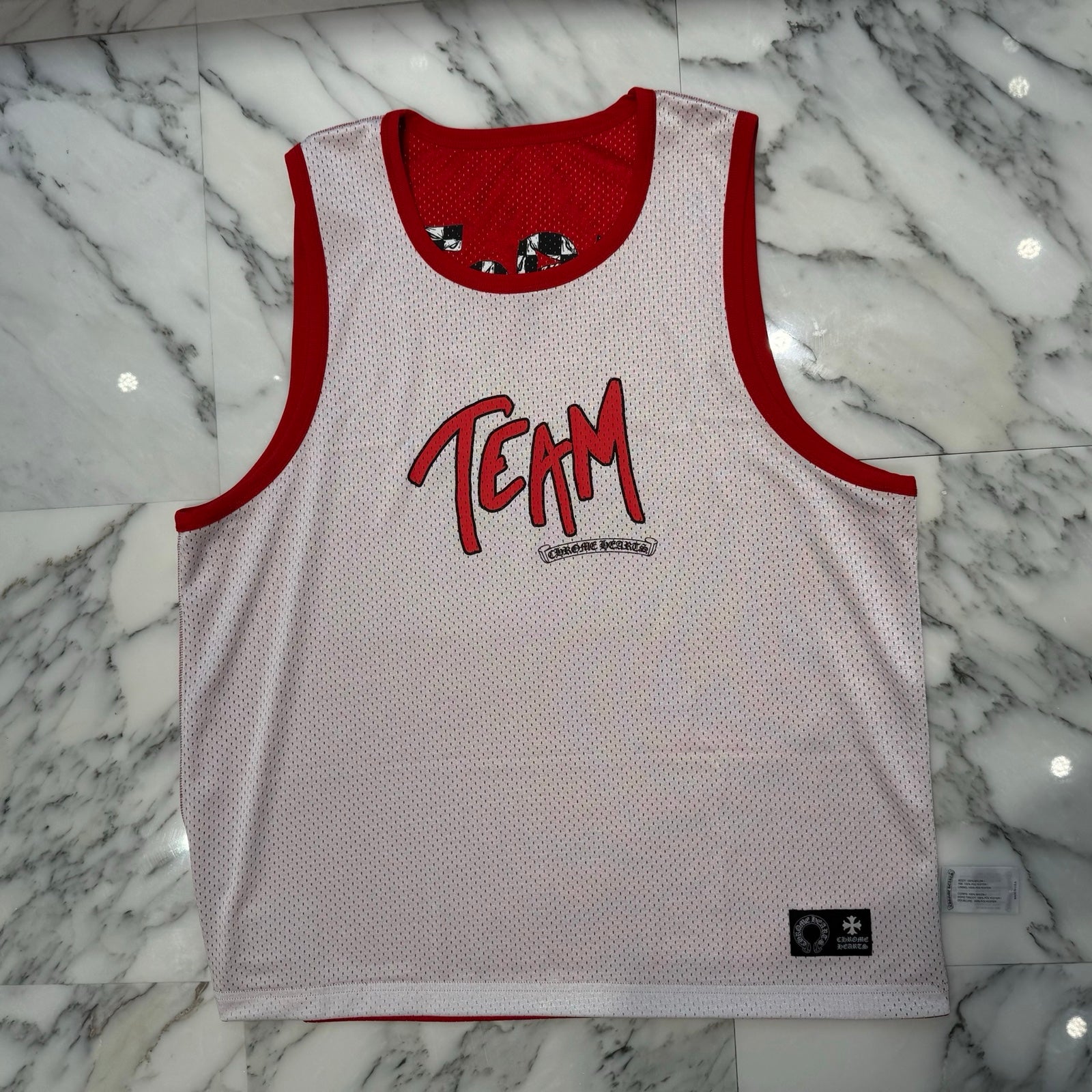 CHROME HEARTS × MATTY BOY "TEAM" Mesh Warm Up Jersey Size S クロムハーツ × マッティボーイ "チーム" メッシュウォームアップジャージー サイズS