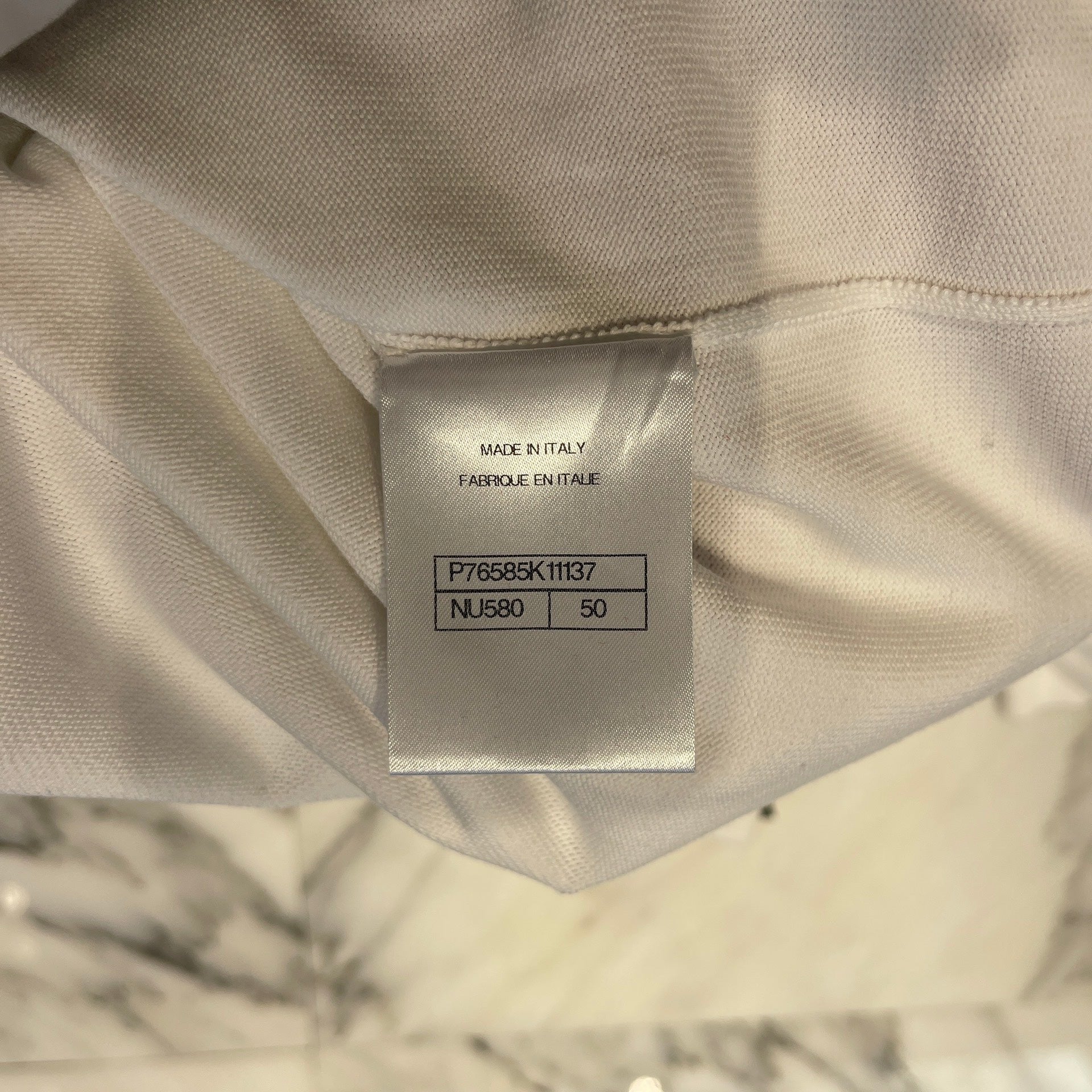 CHANEL 2024SS 24 Cruise Palm Tree Embroidery Sweat Shirt P76585K11137 Size 50