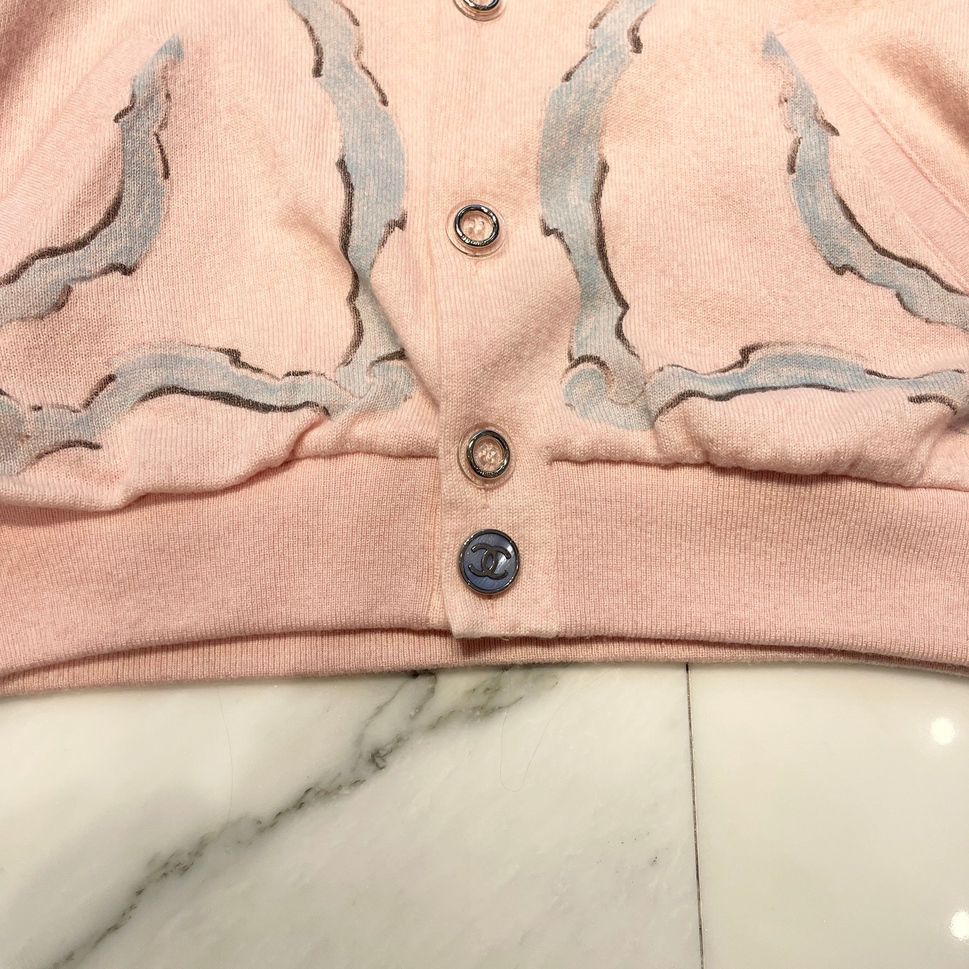 CHANEL 2009AW 09 Cruise Miami Hotel Cashmere Knit Cardigan P34566W04242 Size 48