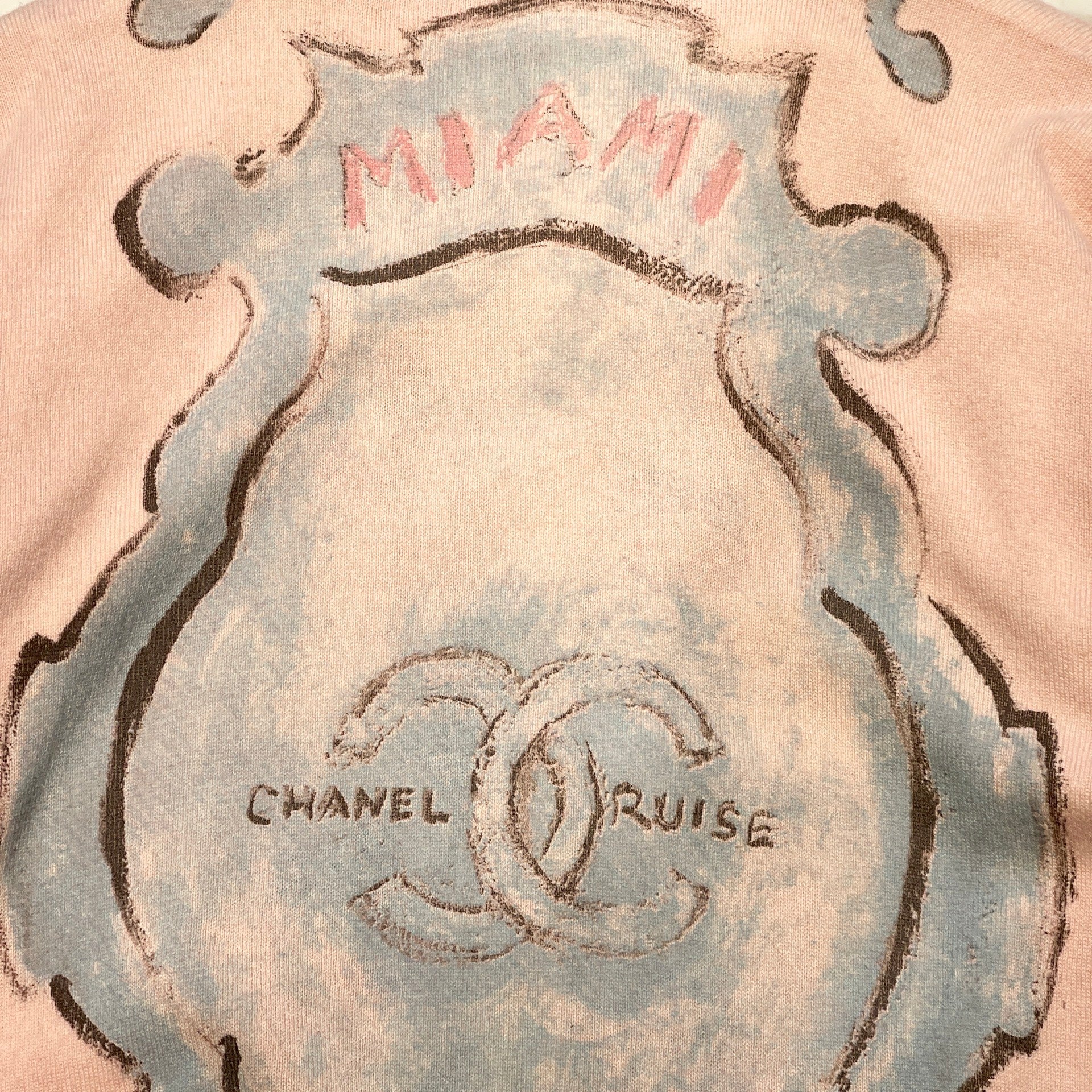CHANEL 2009AW 09 Cruise Miami Hotel Cashmere Knit Cardigan P34566W04242 Size 48