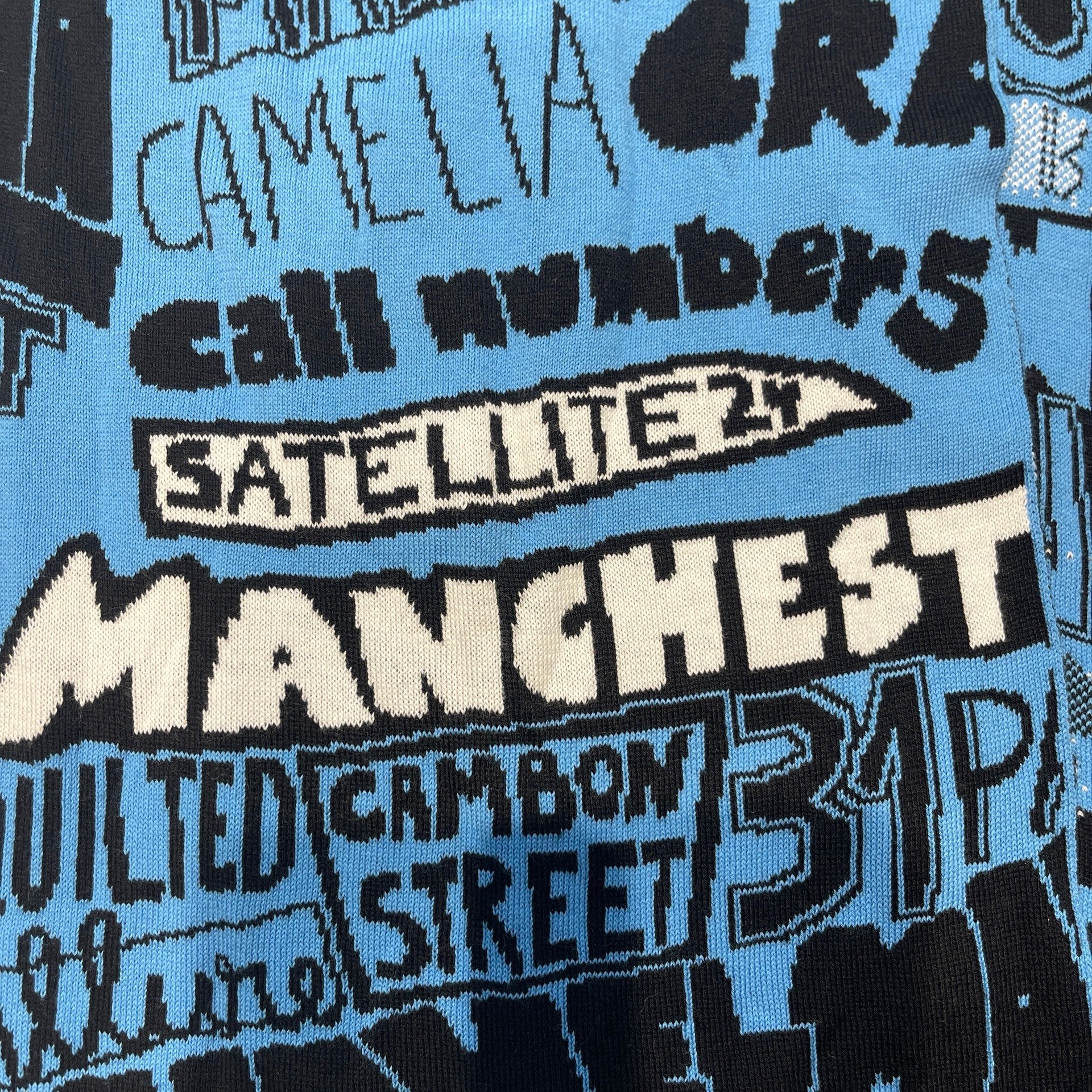 CHANEL 2024SS Multi Logo Print Wool Muffler P77655K11169 Size TU